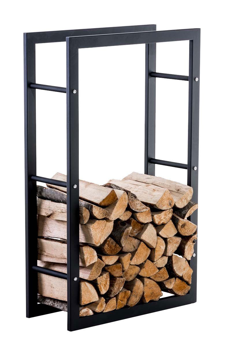CLP Kaminholzregal Keri V3 schwarz, BxTxH:60x25x100 cm, (1er), aus Metall