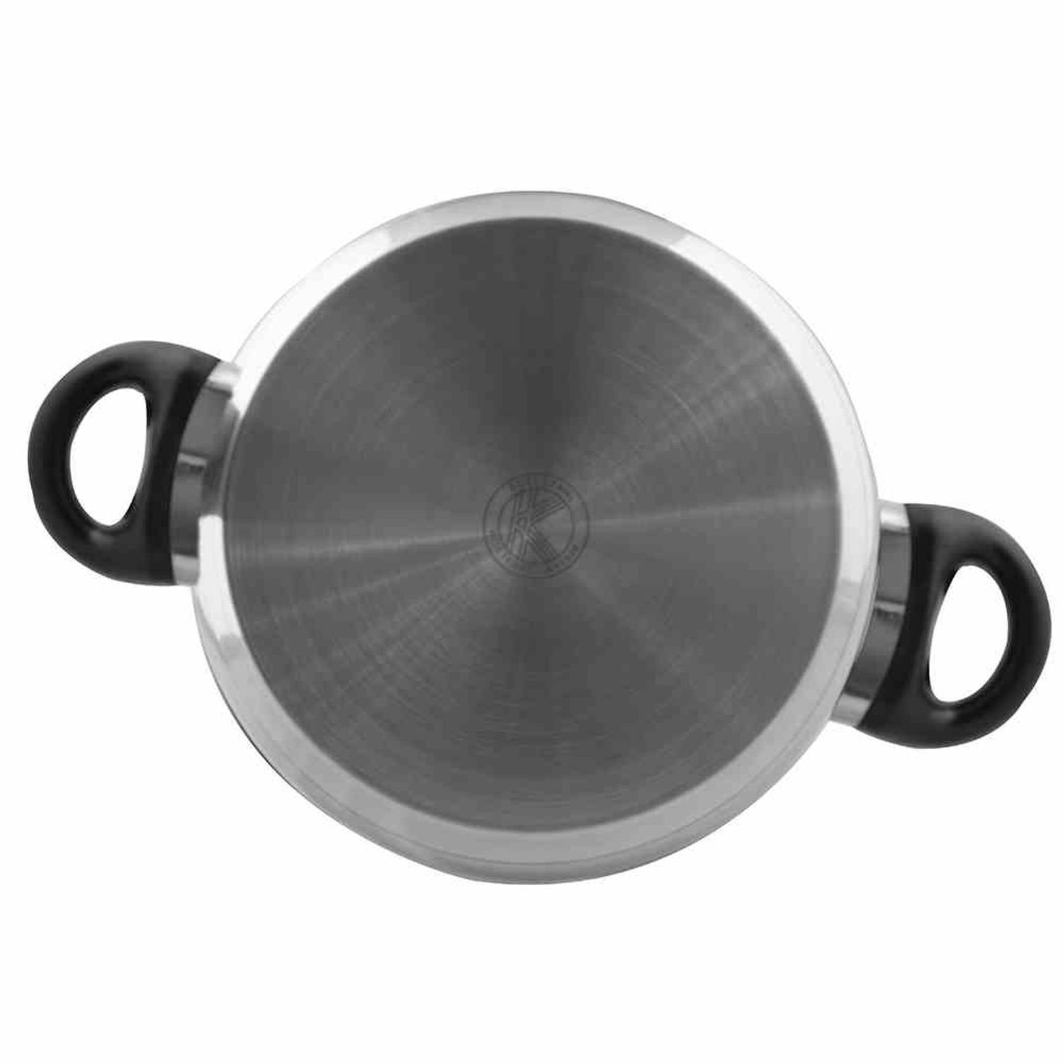 Karl Krüger Bratentopf Bratentopf 20cm Kochen Kochutensilien Küche Küchenhelfer Braten Suppen, Edelstahl