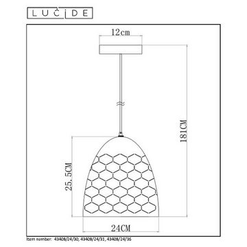 click-licht Hängeleuchte Pendelleuchte Galla, D 240mm, E27, grau, keine Angabe, Leuchtmittel enthalten: Nein, warmweiss, Hängeleuchte, Pendellampe, Pendelleuchte