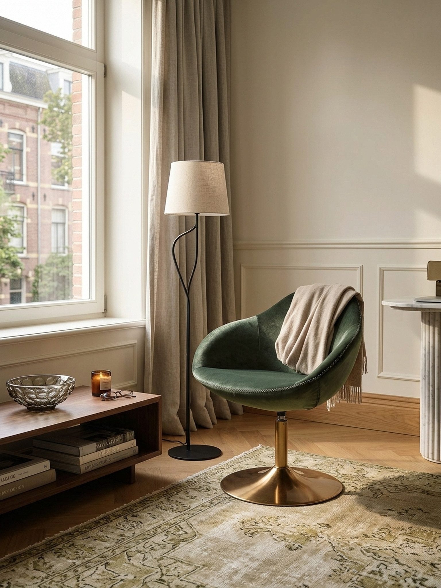 KADIMA DESIGN Loungesessel Luftsessel - Bequemer Sessel für ultimative Entspannung, Drehbar