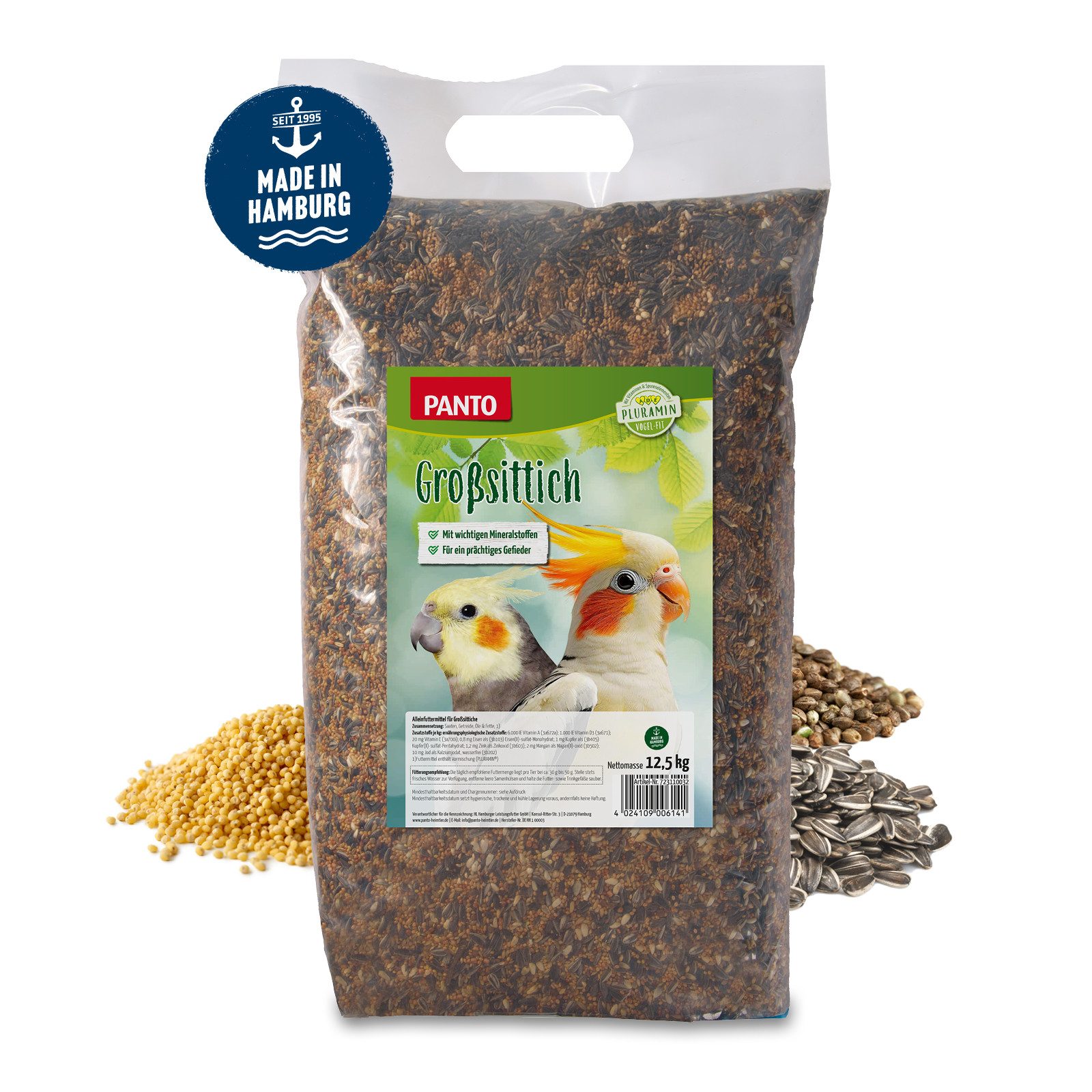 PANTO Großsittichfutter 12.5kg, Großsittichfutter
