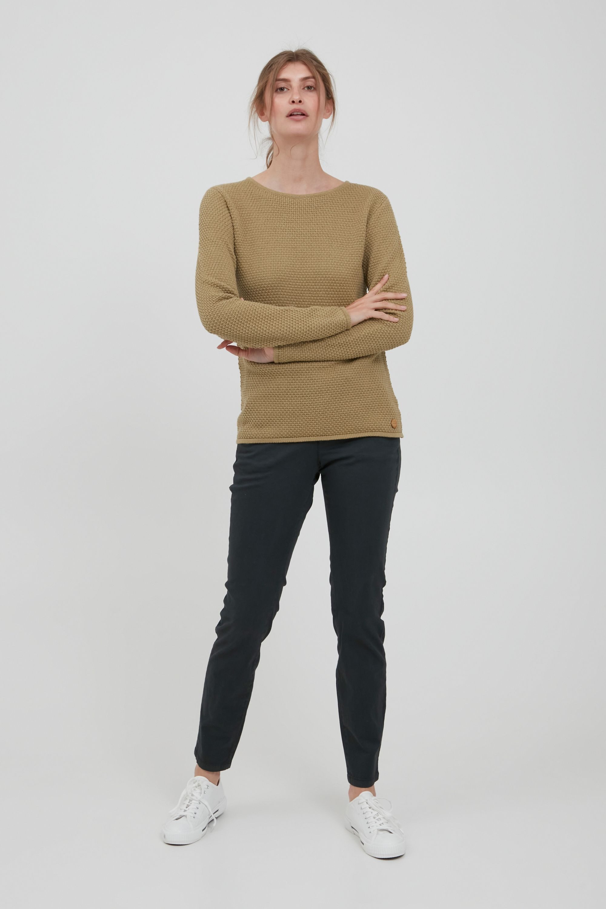 OXMO Strickpullover OXHelen Pullover in Musterstrick günstig online kaufen
