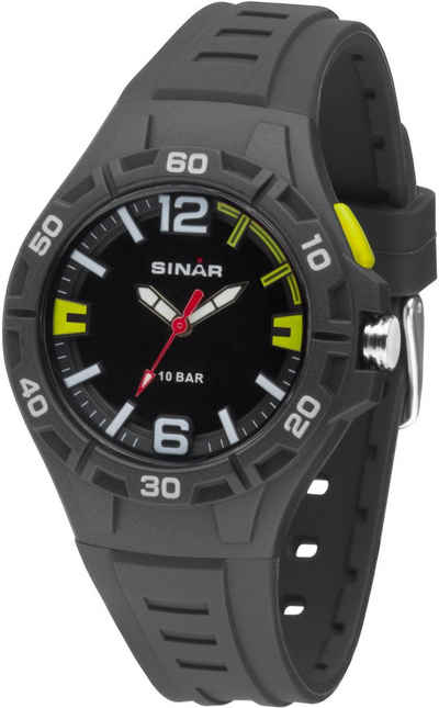 SINAR Quarzuhr XB-37-1, Armbanduhr, Herrenuhr, Leuchtzeiger
