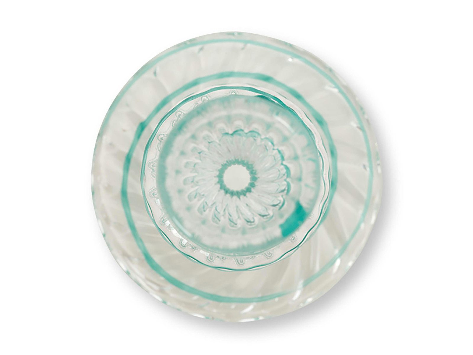 PiP Studio Kerzenständer Swirl Light Blue Glas Kerzenständer 28cm
