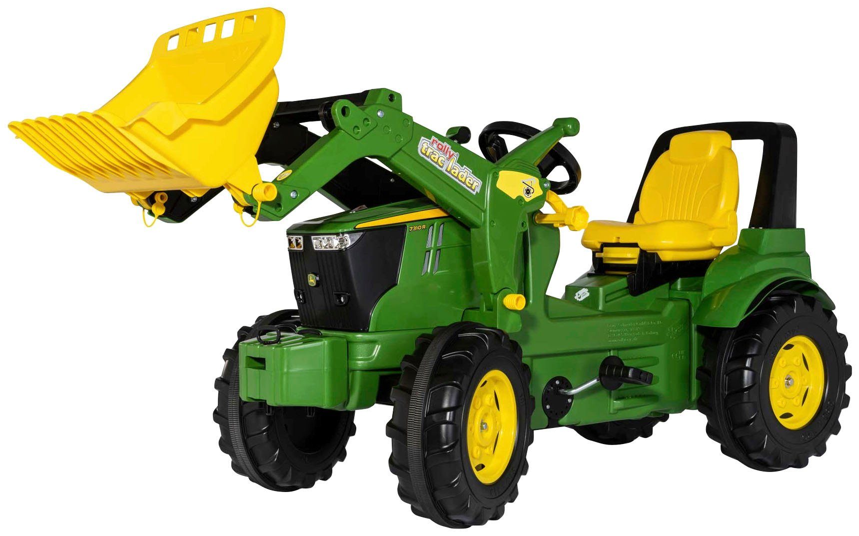 rolly toys® Trettraktor rollyFarmtrac Premium II John Deere 7310R, inkl. rollyTrac Lader