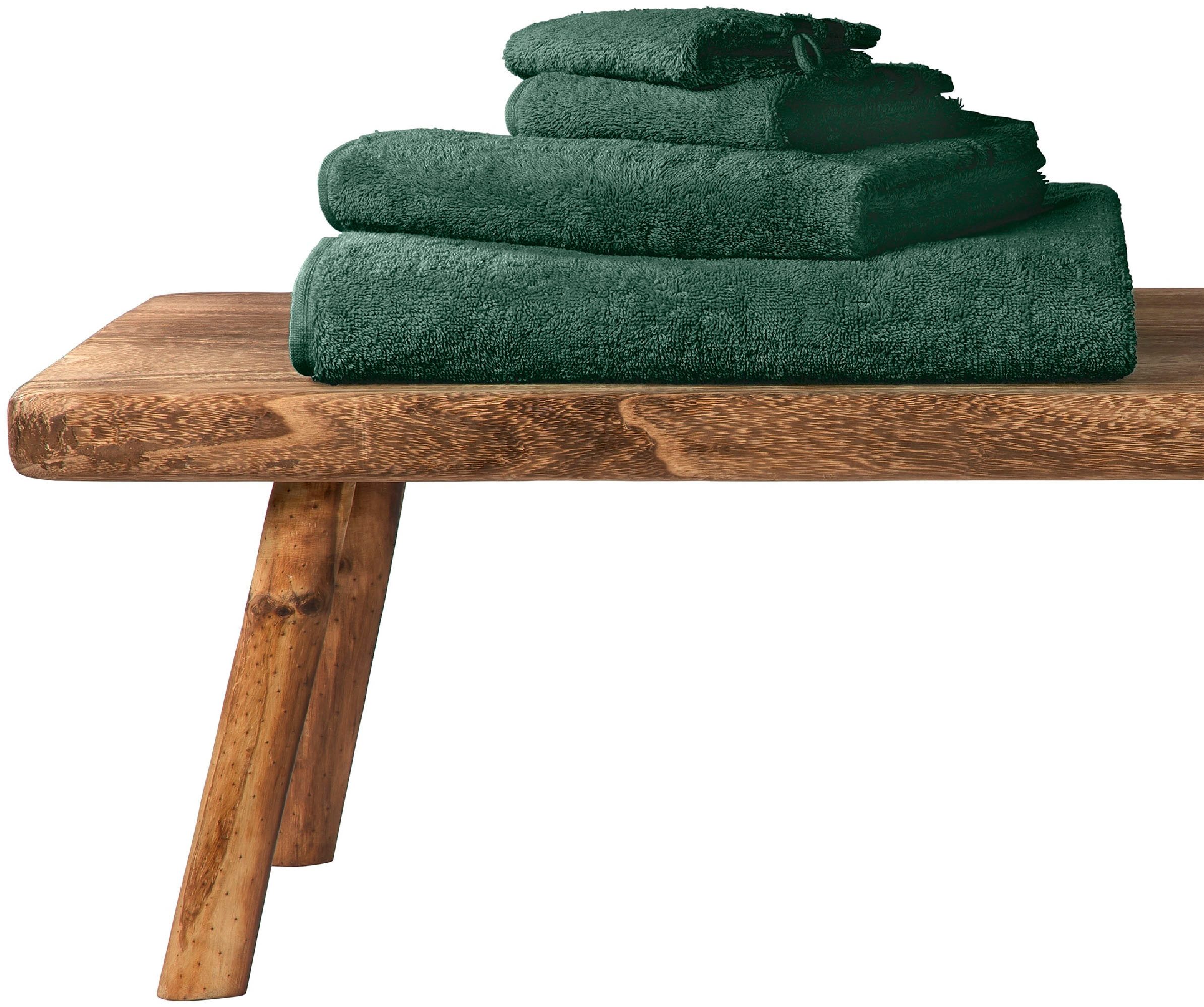 Schiesser Duschtücher "Skyline Color aus 100 % Baumwolle mit eleganter Stre günstig online kaufen