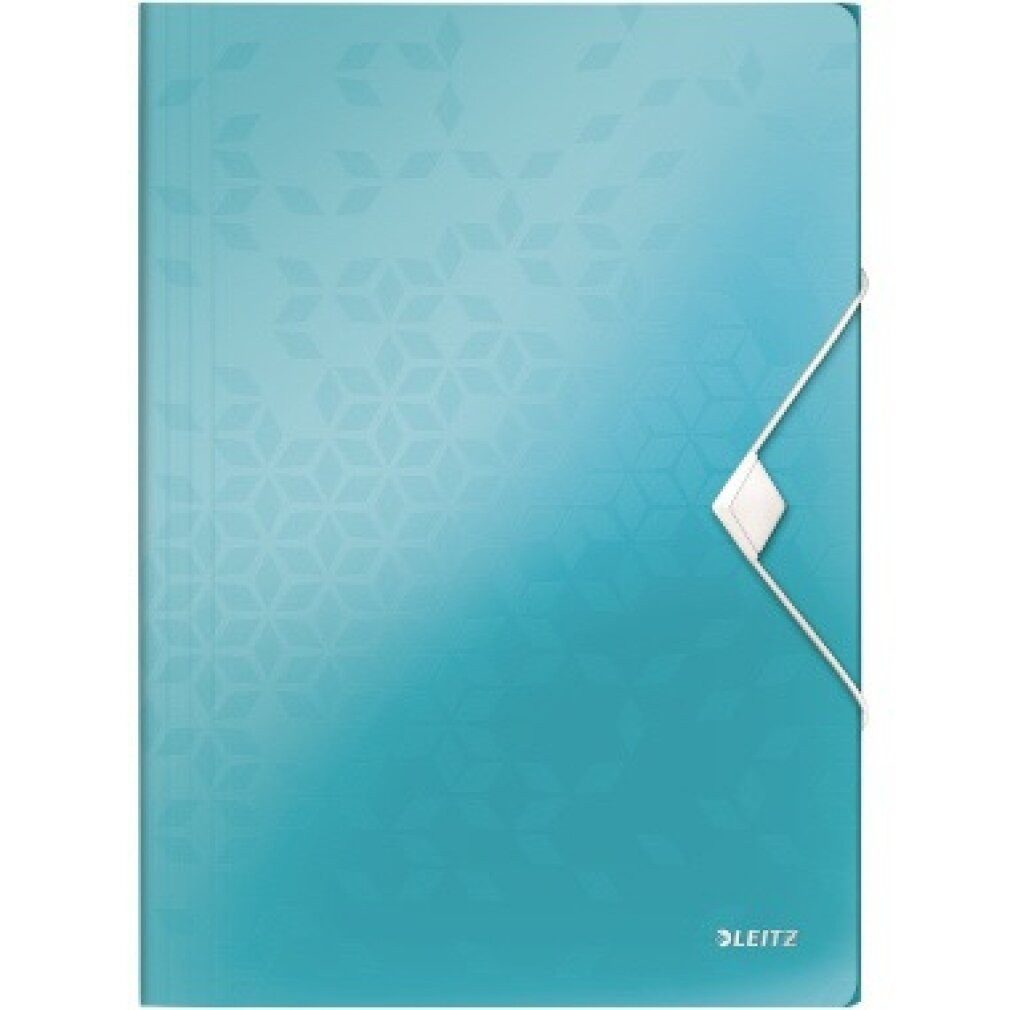 Fächermappe Eckspannermappe WOW 45990051 DIN A Polypropylen eisblau