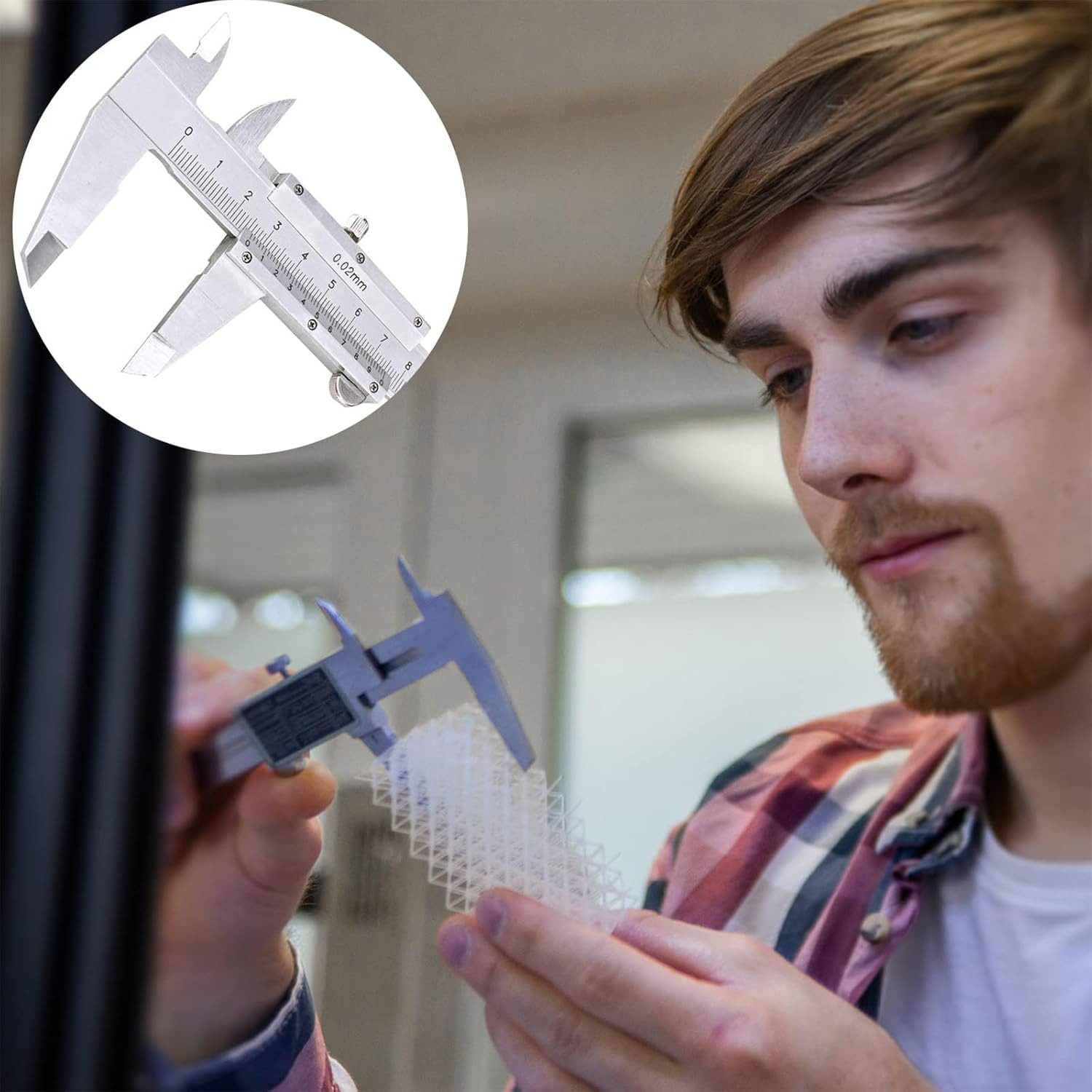 FELIXLEO Messschieber Messschieber Analog 150mm, Schieblehre Analog 0,02 mm Genauigkeit