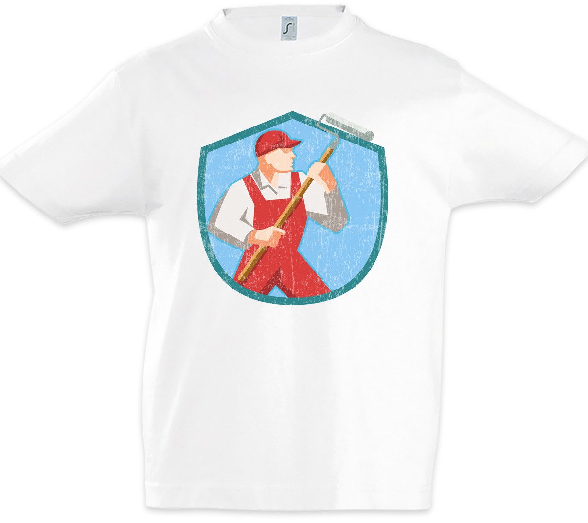 Print-Shirt Painter VIII Kinder T-Shirt Maler Artist Lackierer Handwerk Künstler
