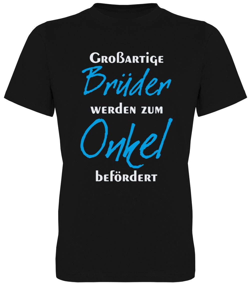 Ggraphics TShirt Großartige Brüder werden zum Onkel befördert Herren