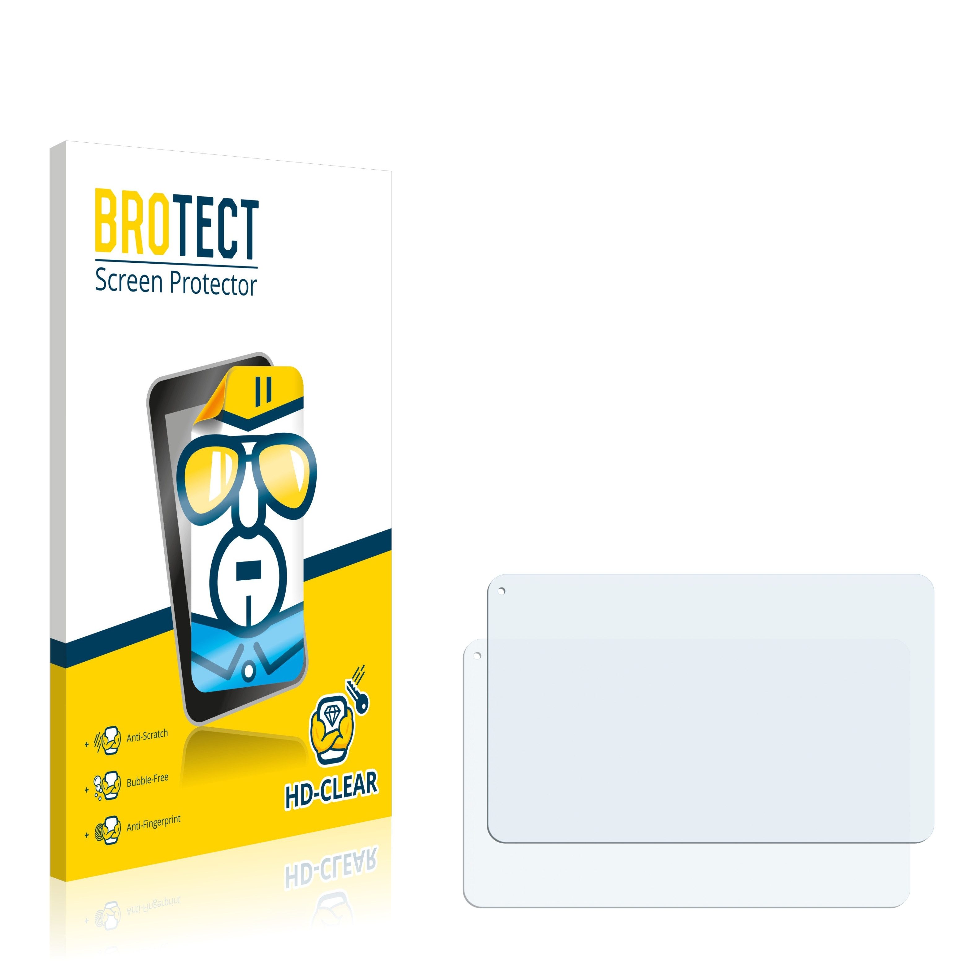 BROTECT Schutzfolie für JAY-tech PC9000, Displayschutzfolie, 2 Stück, Folie klar