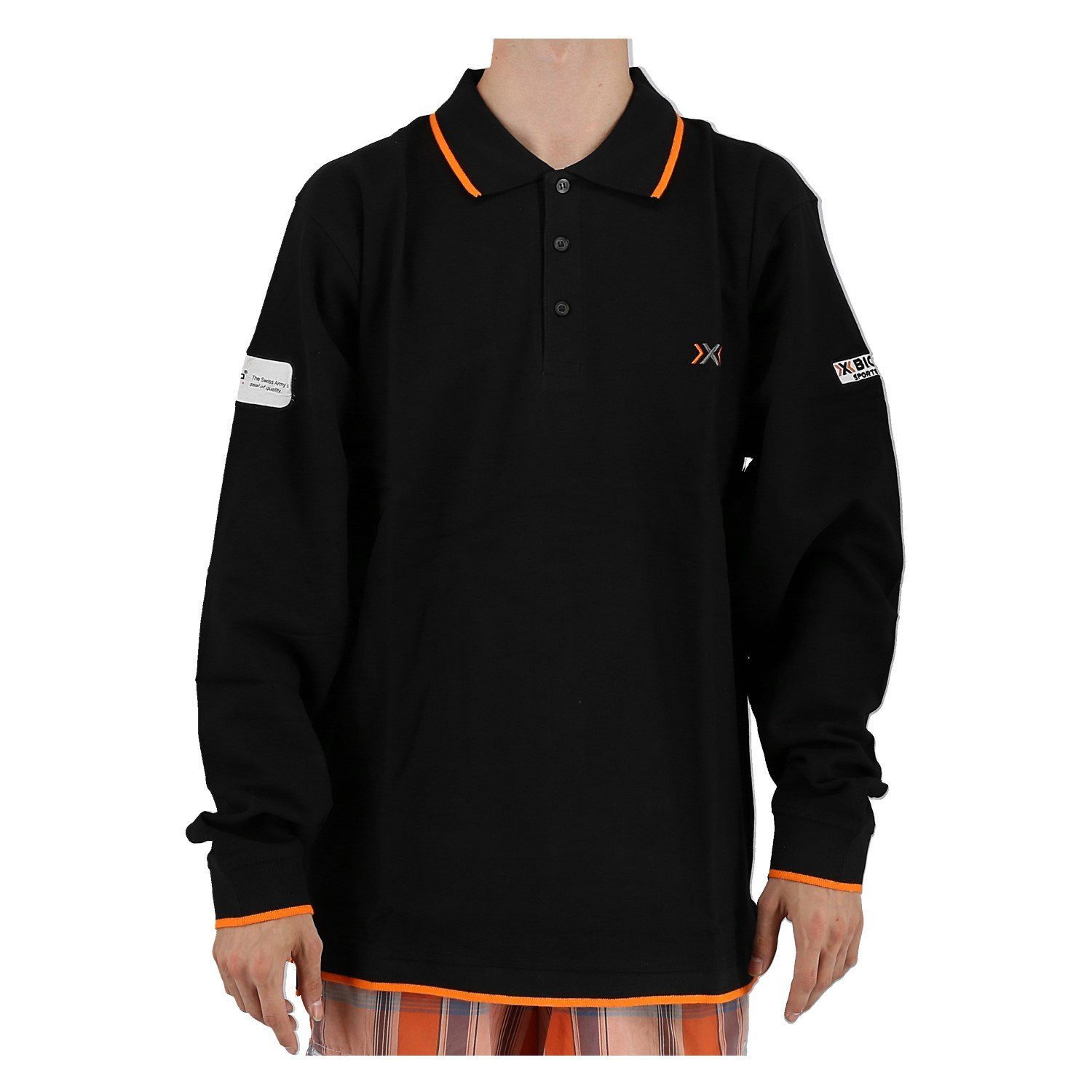 X-Bionic Poloshirt Piquet Langarm schwarz Herren günstig online kaufen