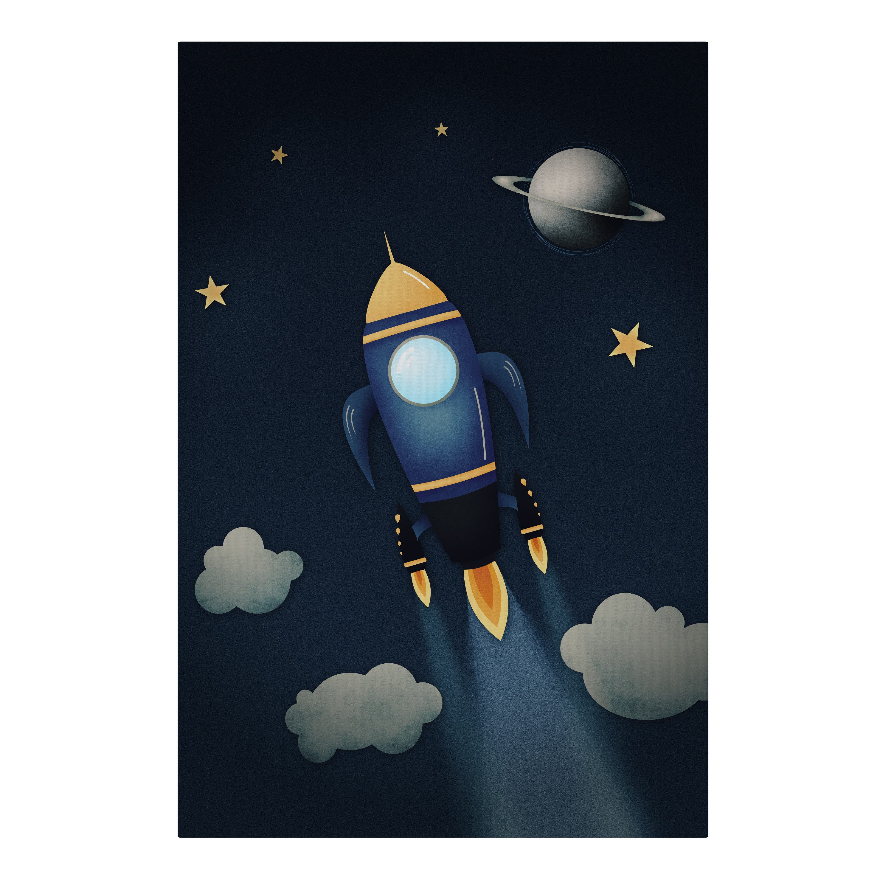 SPACEREBELS Leinwandbild STELLAR SWING, Kinder (1 St), 3 cm Keilrahmen, Baumwollleinwand