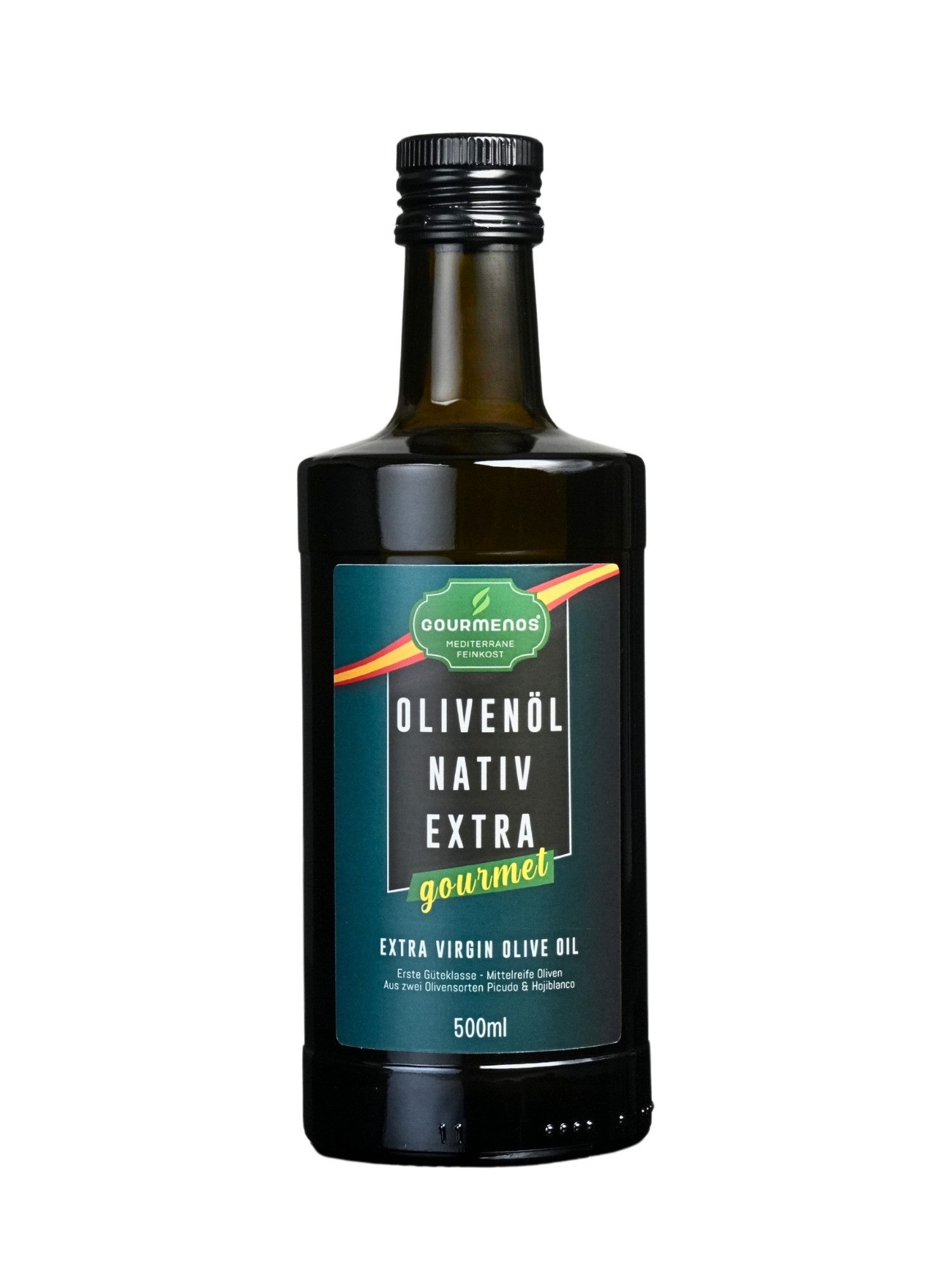 Gourmenos Speiseöl Natives Olivenöl Extra aus Granada, kaltgepresst, 1 x 5 l, 1 St., Kaltgepresst, 0,1% Säuregehalt, Hoher Polyphenolgehalt