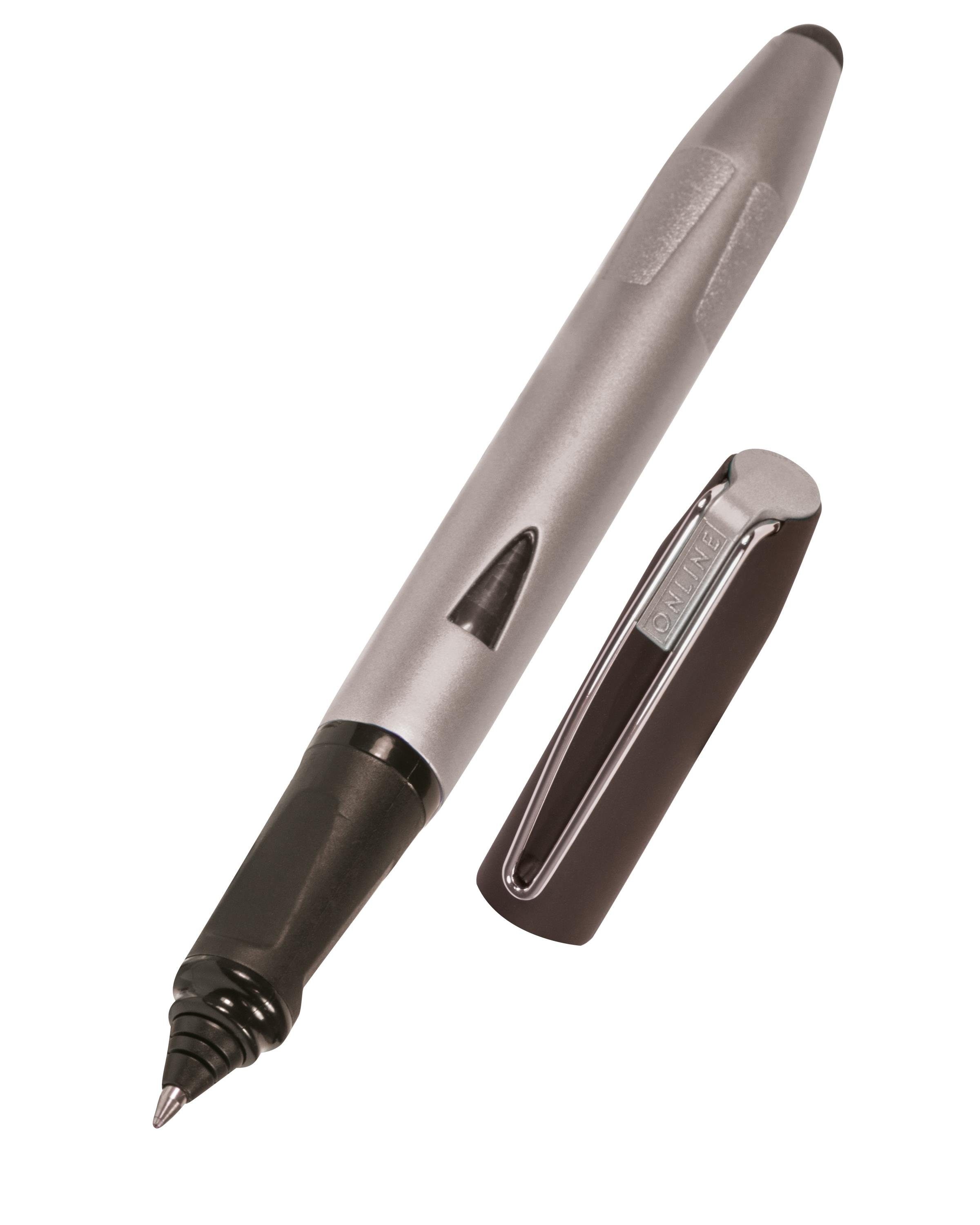 Online Pen Tintenroller Switch Plus, ergonomisch, ideal für die Schule, mit Stylus-Tip Silver