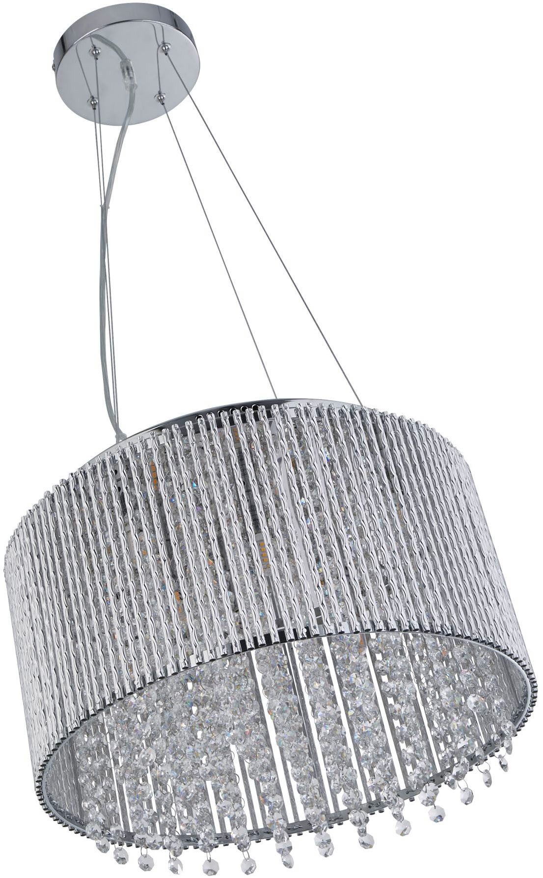 Searchlight Hängeleuchte Kristall-Leuchte Elise I, 8-flammig, ohne Leuchtmittel, Glamourös
