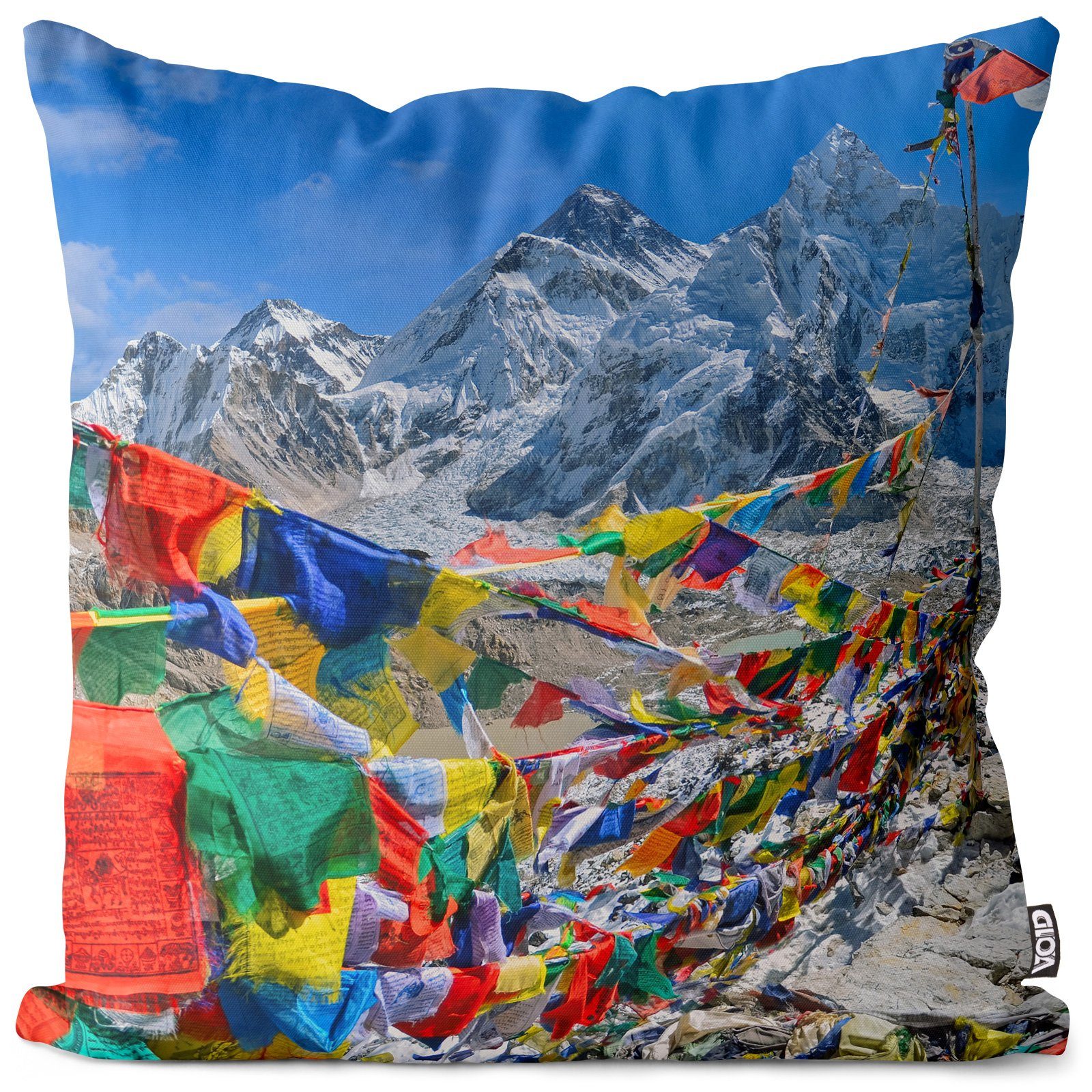 Kissenbezug, VOID (1 Stück), Sofa-Kissen Berge Wandern Bergsteigen Klettern Alpen Nepal Himalaya Buddhismus Landschaft Gebirge Reise Urlaub