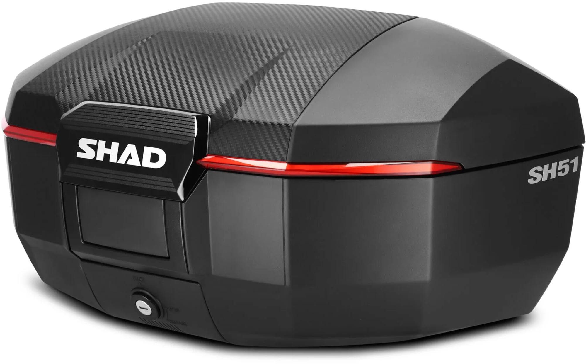 SHAD Handgepäck-Topcase SH51 Carbon Topcase, Kompression robust