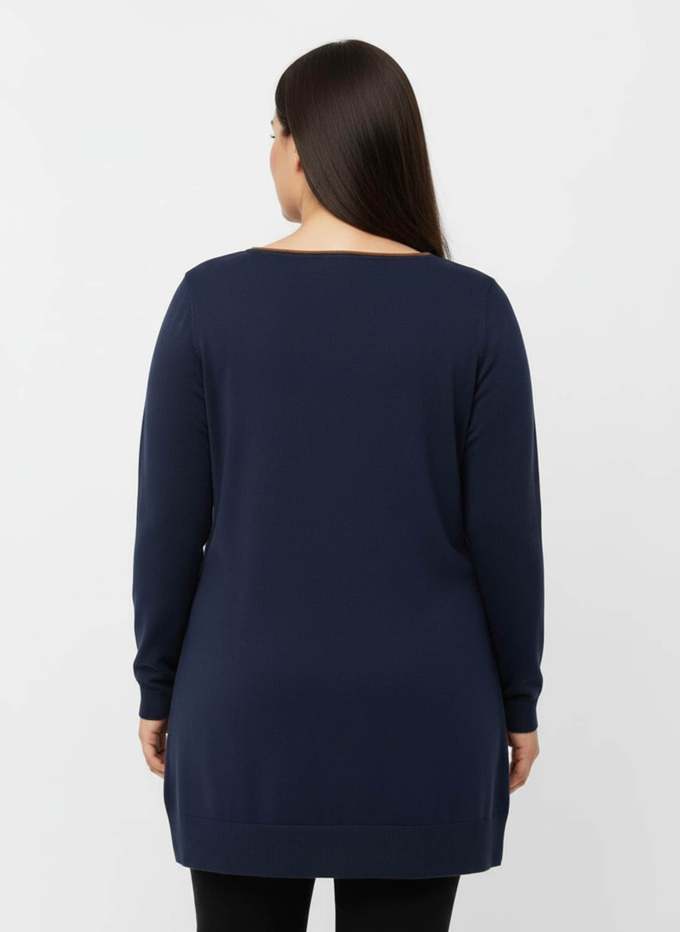 Sieh an! Strickpullover Longpullover Langarm Jersey günstig online kaufen