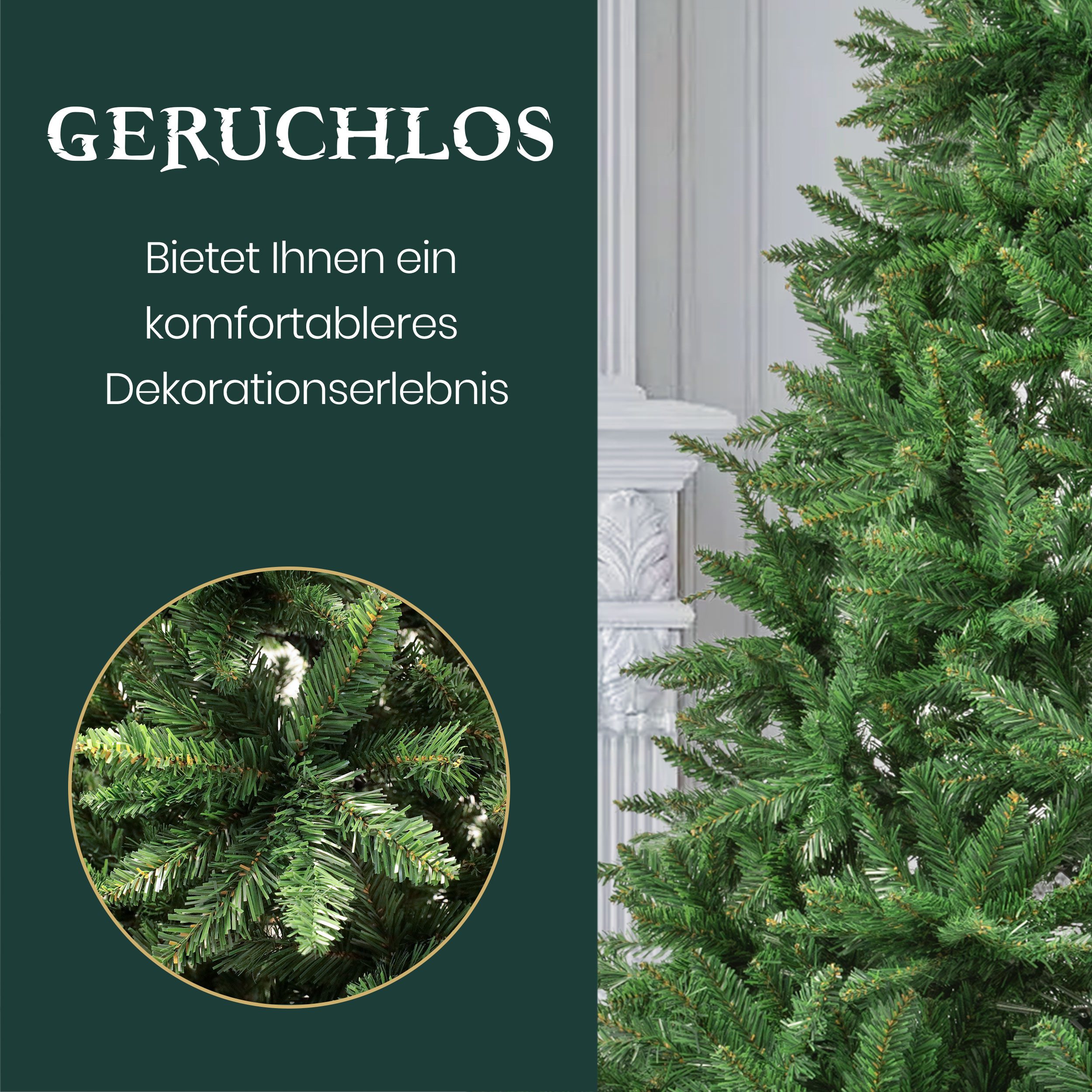 Vankel Künstlicher Weihnachtsbaum tannenbaum mit beleuchtung schmuck mit li günstig online kaufen