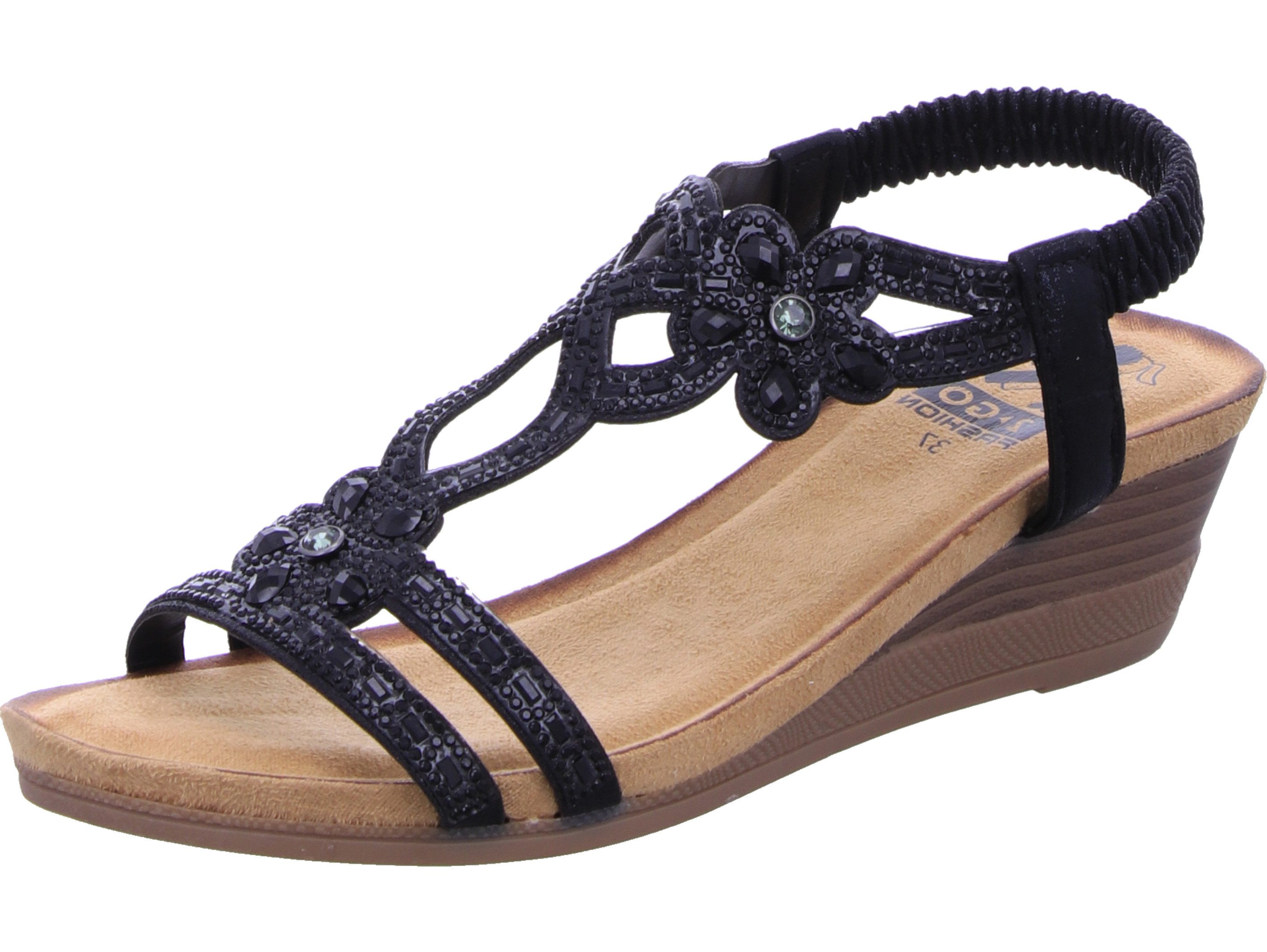 2Go Fashion Keilsandale Damen schwarz günstig online kaufen