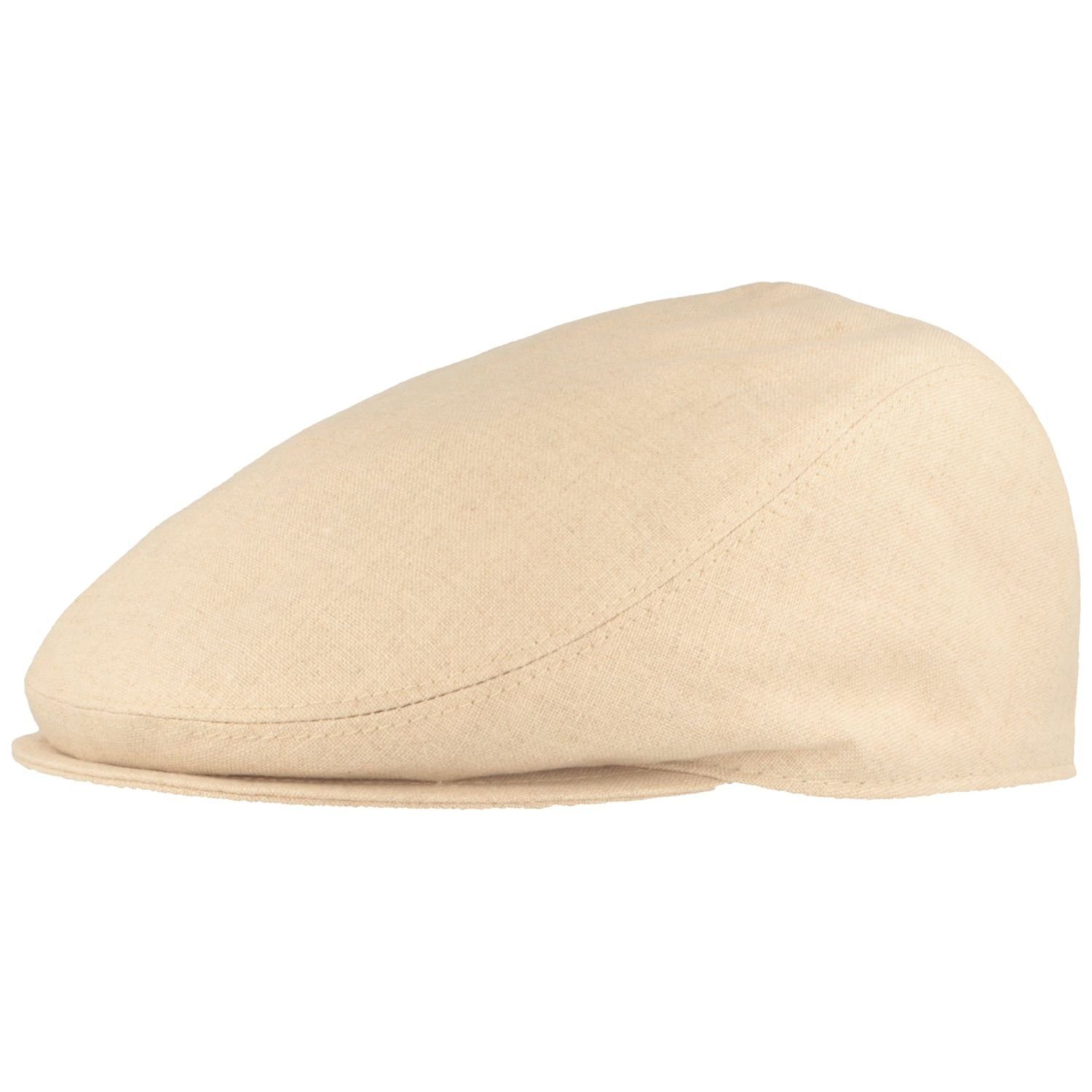 Leinen Flatcap 100% aus Bullani knautschbare Schiebermütze 150