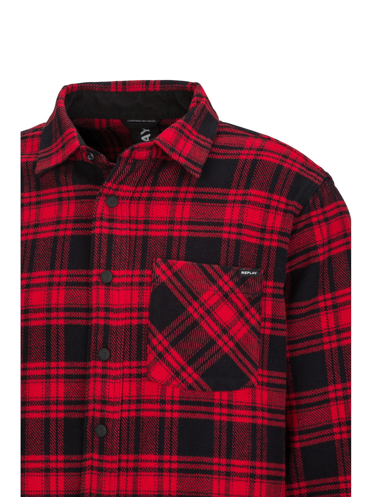 Replay Langarmhemd Checked Cotton Flannel