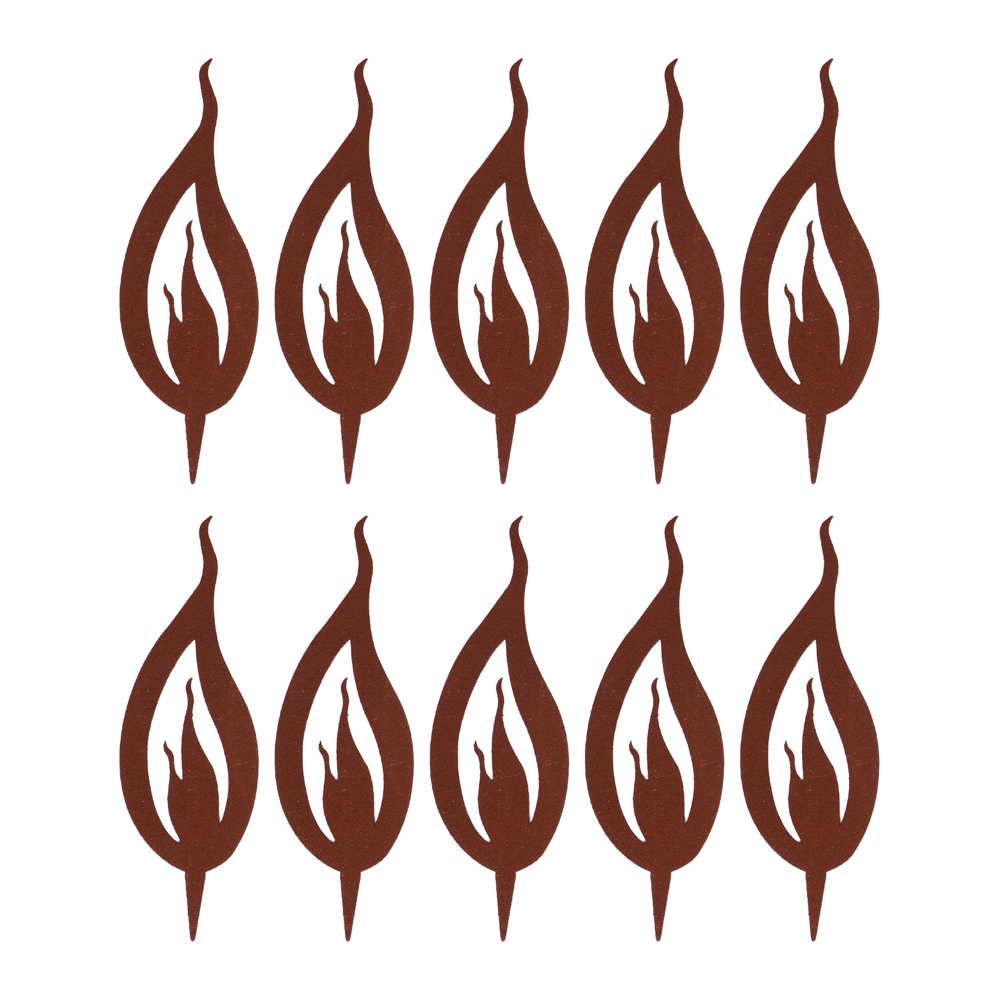 UNUS GARDEN Gartenstecker Gartenstecker Roststecker 10er Set günstig online kaufen