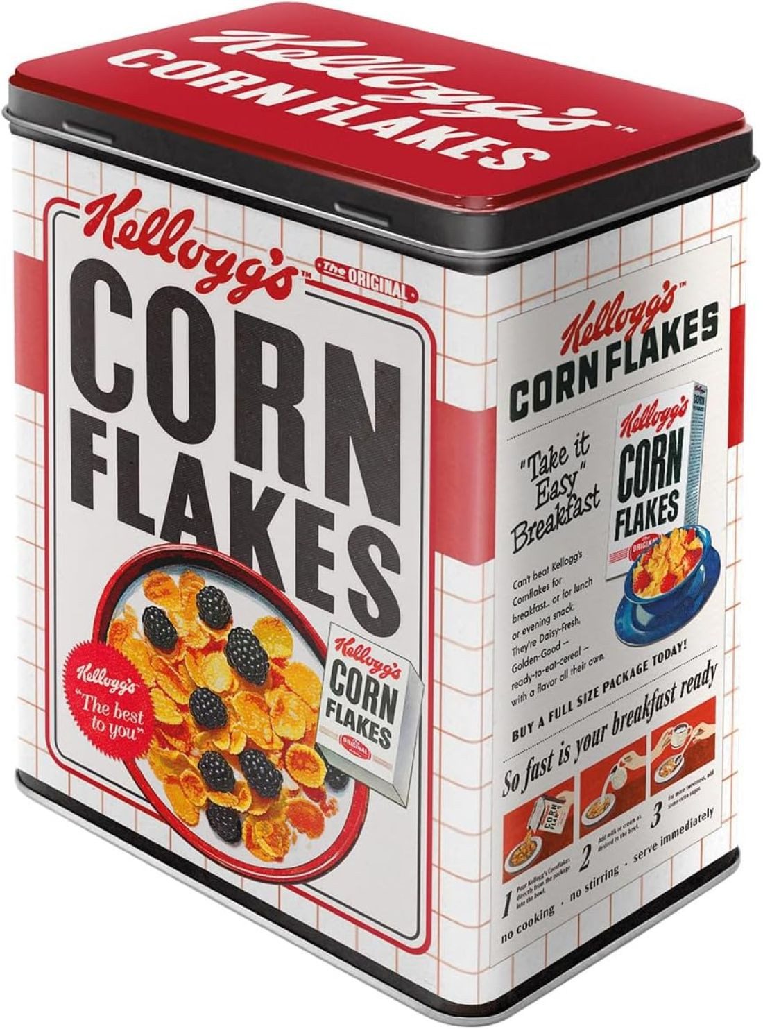 Nostalgic-Art Vorratsdose Kaffeedose Blechdose - Kellogg's – Corn Flakes Bowl