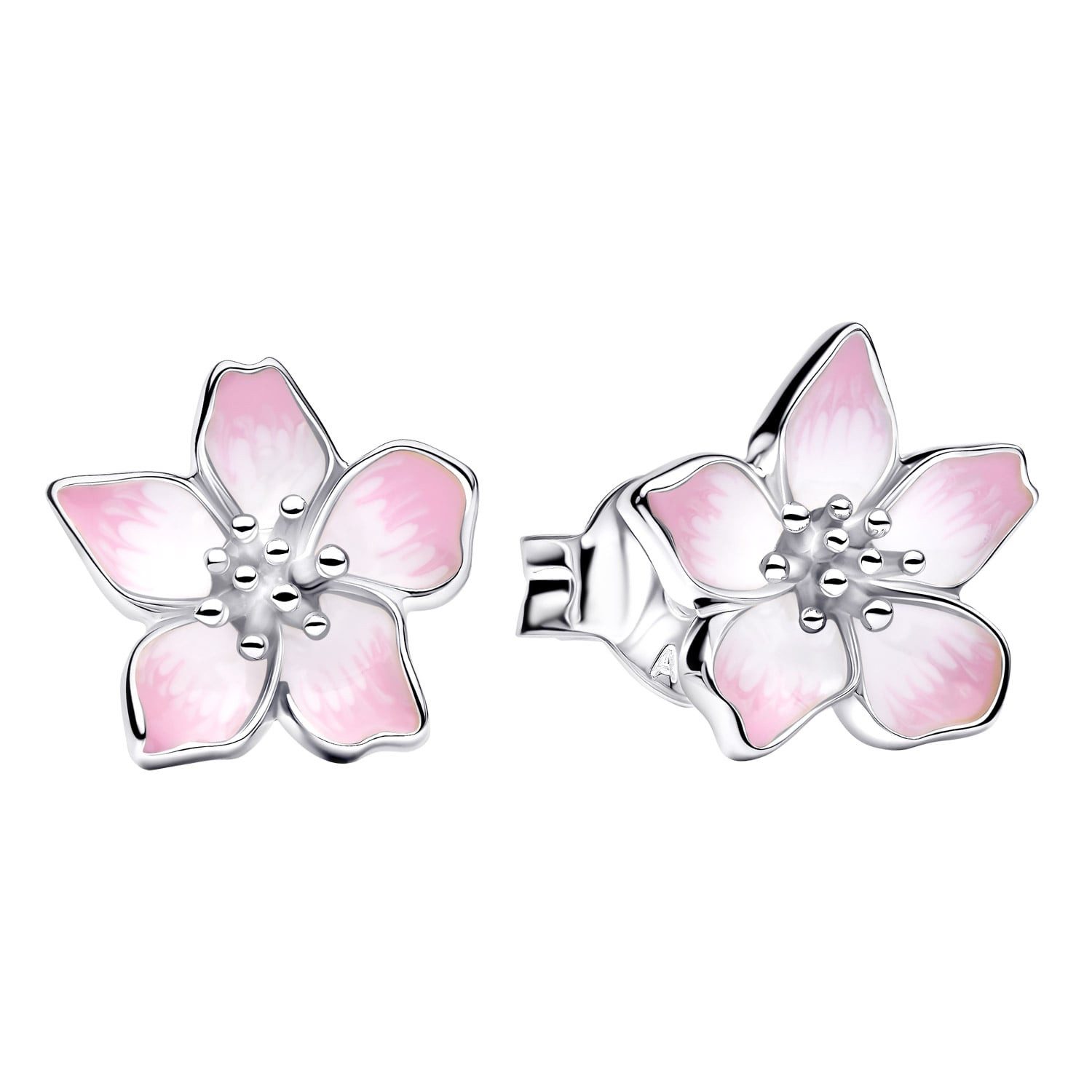Pandora Paar Ohrstecker Damen-925 Silber Kirschblüte günstig online kaufen