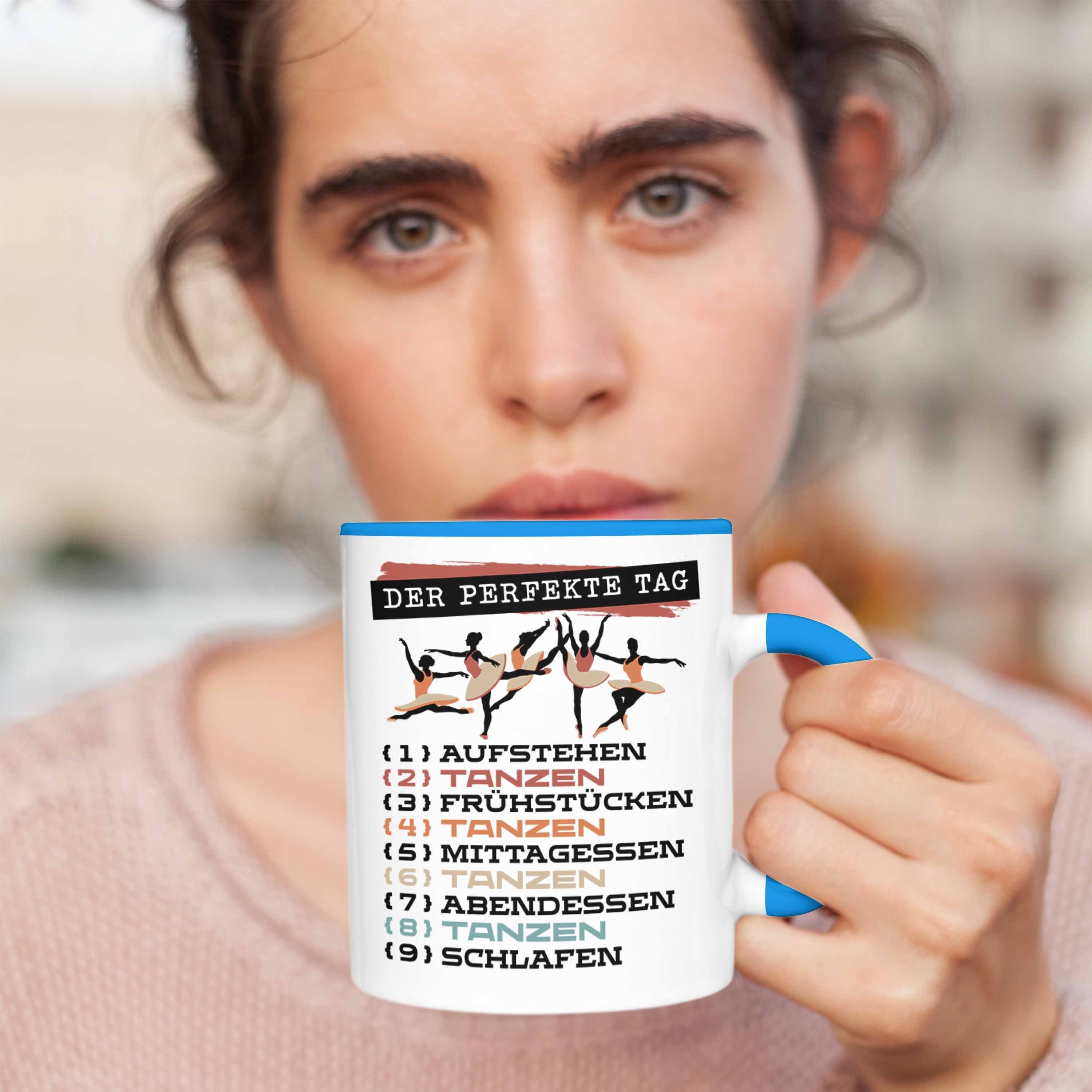 - Tanzlehreri Tasse Trendation Geschenk Der Tag Becher Tasse Trendation Blau Perfekte Tanzen