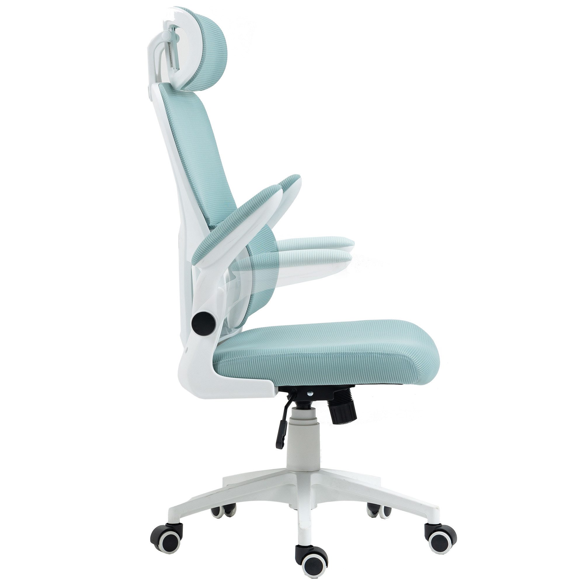 TRISENS Drehstuhl Bruno (1 Stück), Drehstuhl in moderner Mesh-Optik mit ergonomischer Rückenlehne