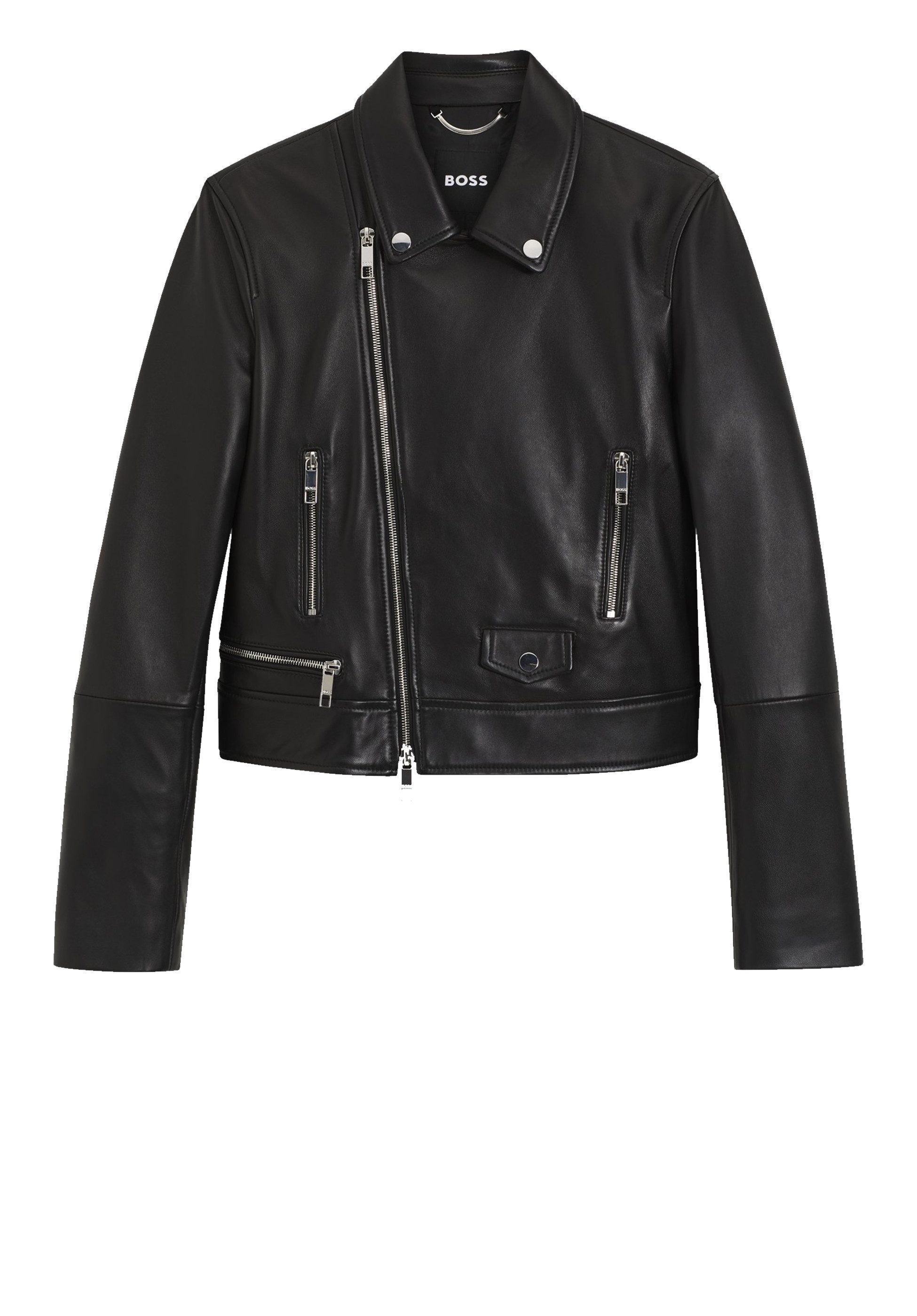 BOSS Lederjacke Sayuri aus Leder (1-St)