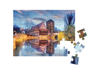 puzzleYOU Puzzle Wunderschöner Blick auf Nürnberg, Deutschland, 48 Puzzleteile, puzzleYOU-Kollektionen Bayern