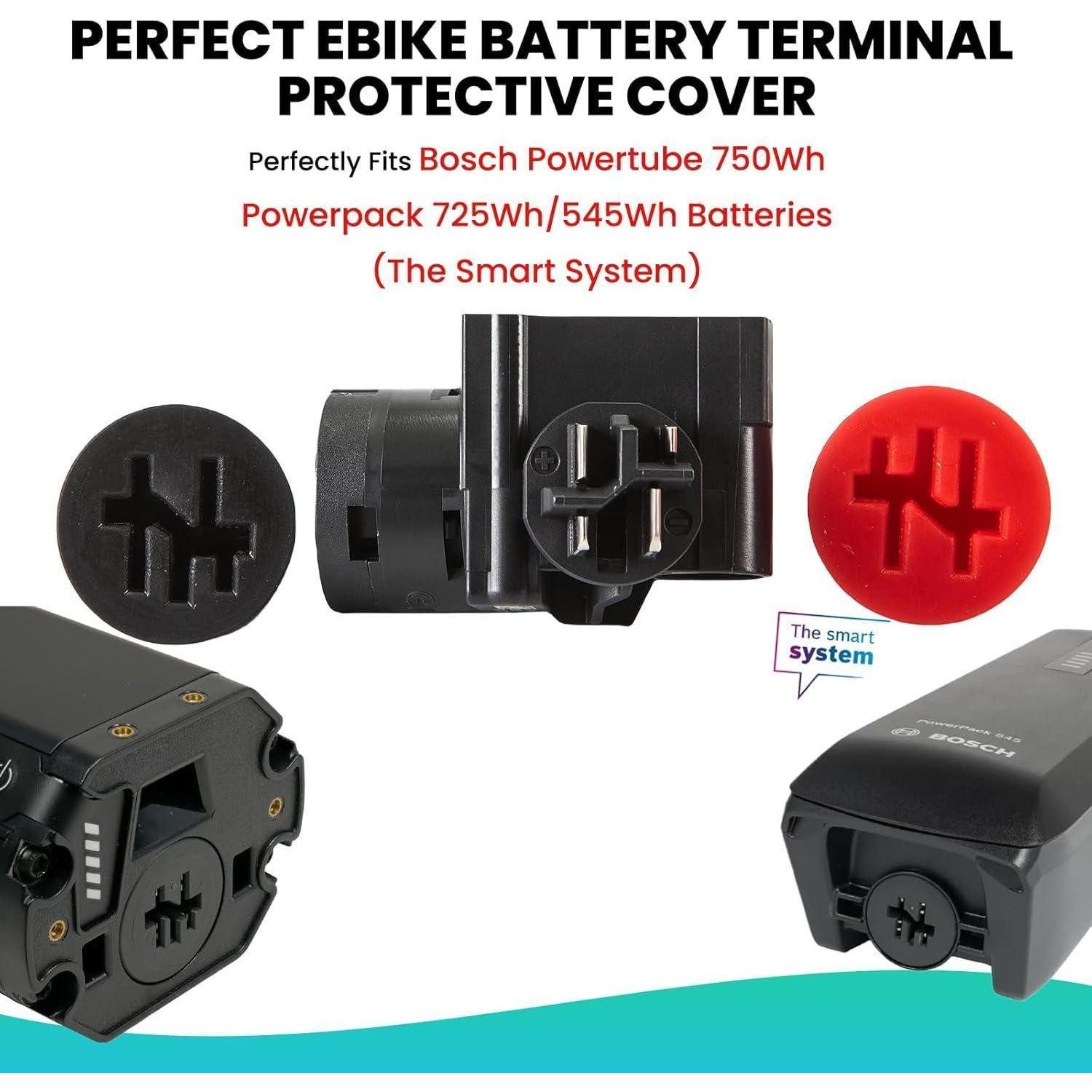 LuxusKollektion Akku-Schutzhülle Kontaktschutz Akku Abdeckung 750Wh 545Wh 725Wh 2er Schwarz-2er Pack