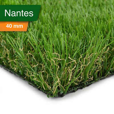 Kunstrasen Nantes, Rasenteppich erhältlich in vielen Größen, Rasen, casa pura, Höhe: 35 mm, mit Drainagefunktion