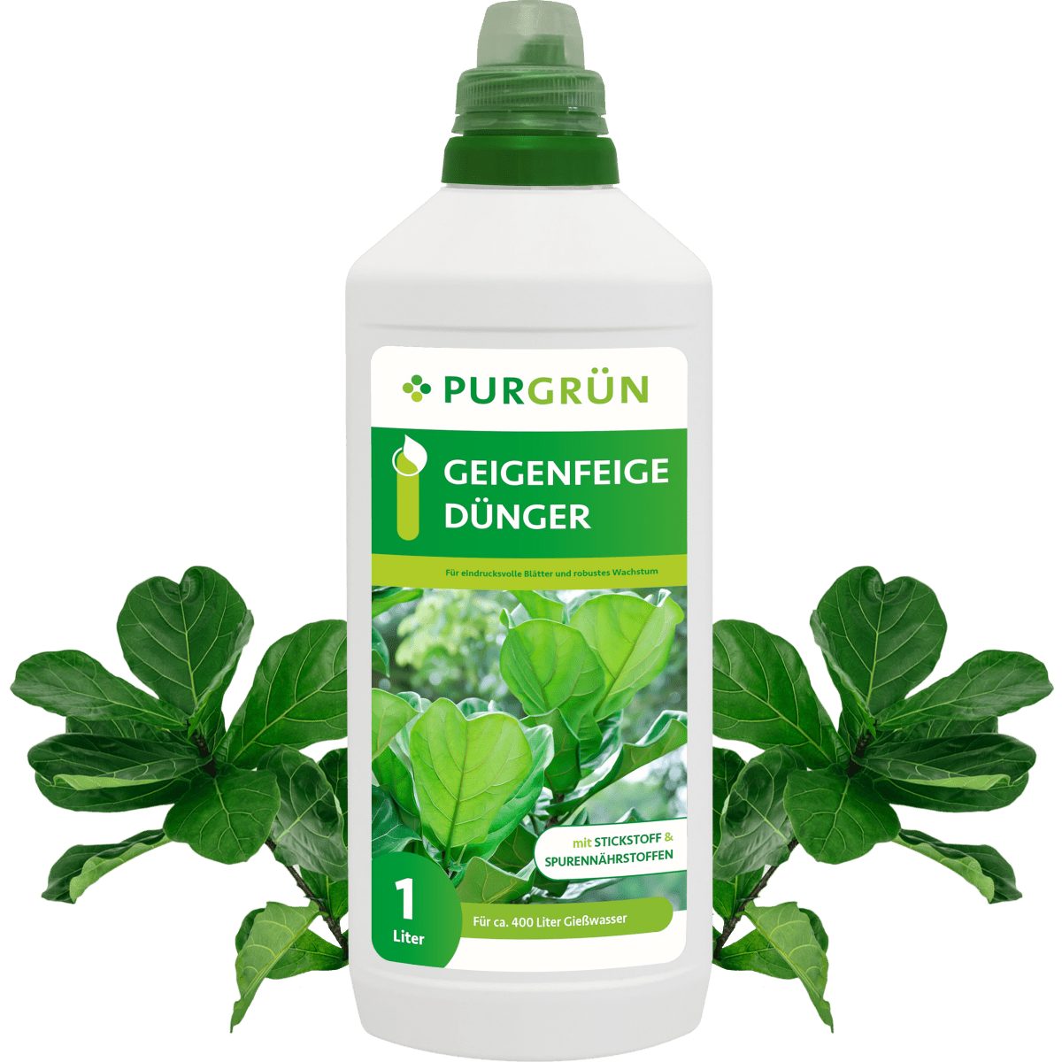 Universaldünger Purgrün Geigenfeige Dünger, NPK 10+4+6, für prächtige Blätter, 1L
