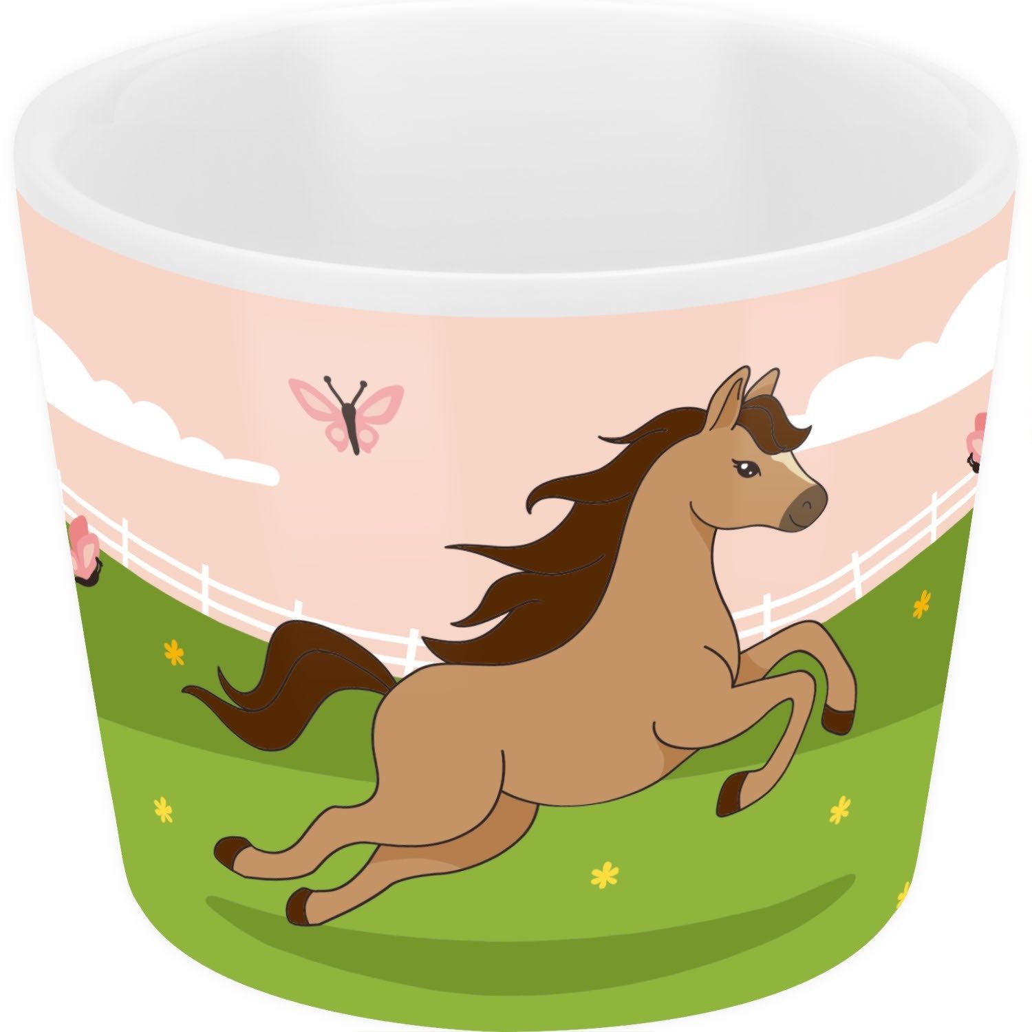 Sheepworld Eierbecher Kinder Eierbecher Porzellan Ø 5,2cm H 4,3cm Geschenk Sheepworld PFERD