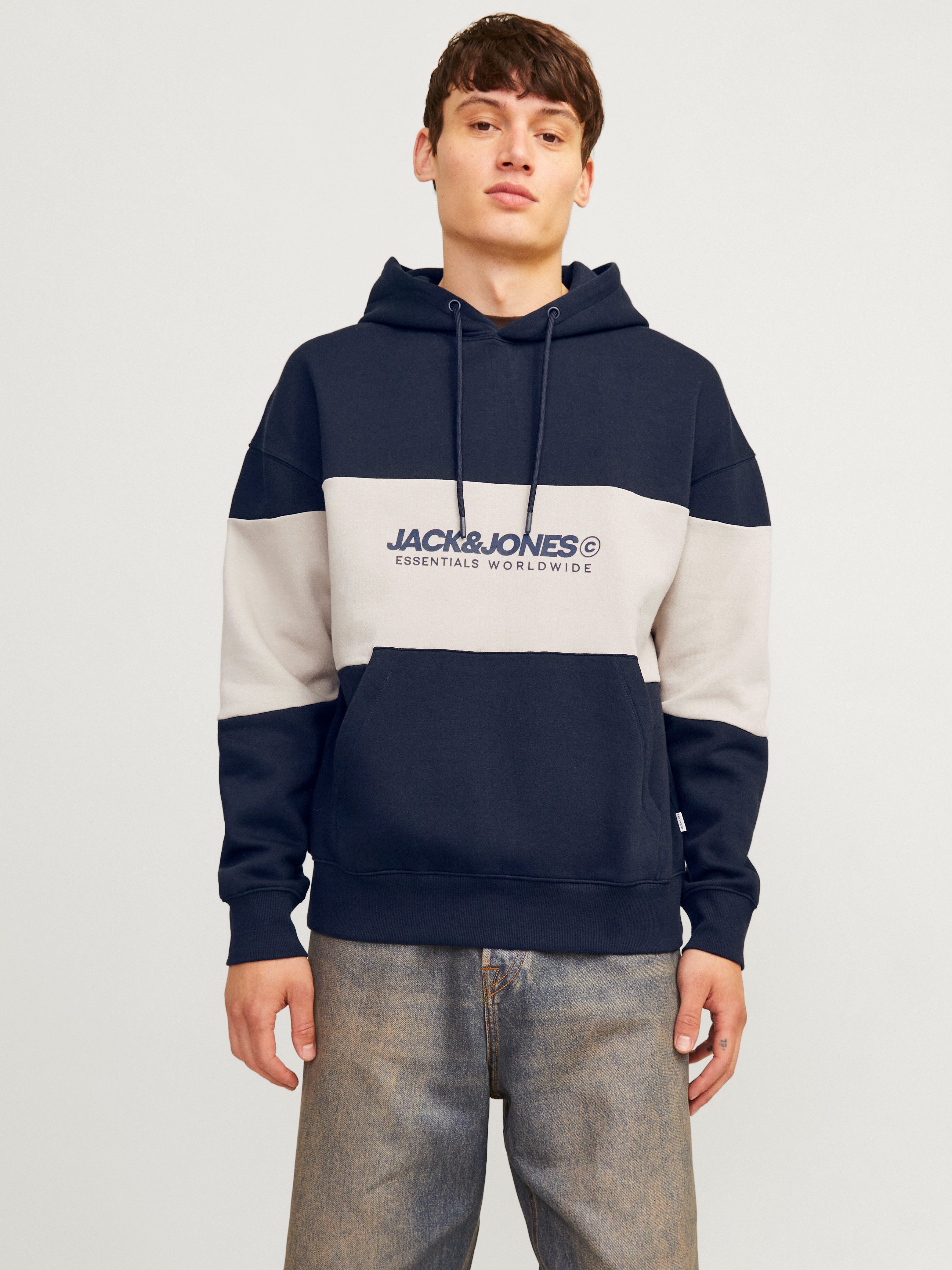 Kapuzensweatshirt JJELEGACY BLOCKING SWEAT HOOD NOOS