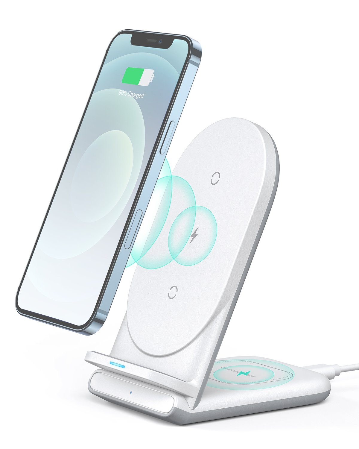 AUKEY Wireless Charger (2-in-1 Aircore Series Kabellos Ladestation)