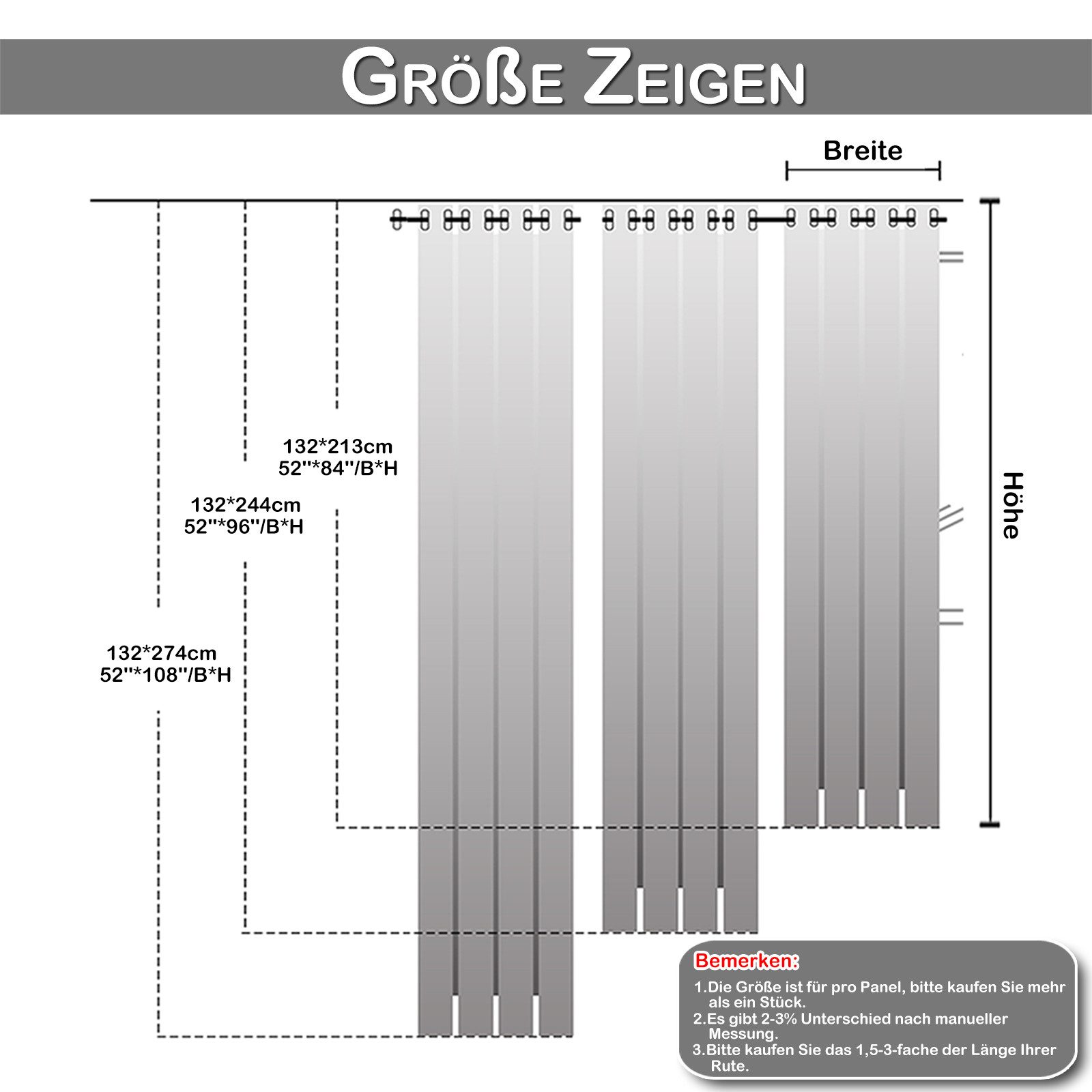 LMaxhome Outdoorvorhang Outdoor Vorhang wetterfest mit Ösen, Sichtschutz & Wärmeschutz (1 St), 132 cm breit, wasserabweisend, für Terrasse, Balkon & Pavillon
