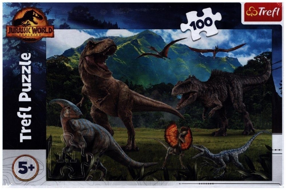 Puzzleteile 100 Jurassic Trefl Puzzle Puzzle 199 World (Kinderpuzzle),
