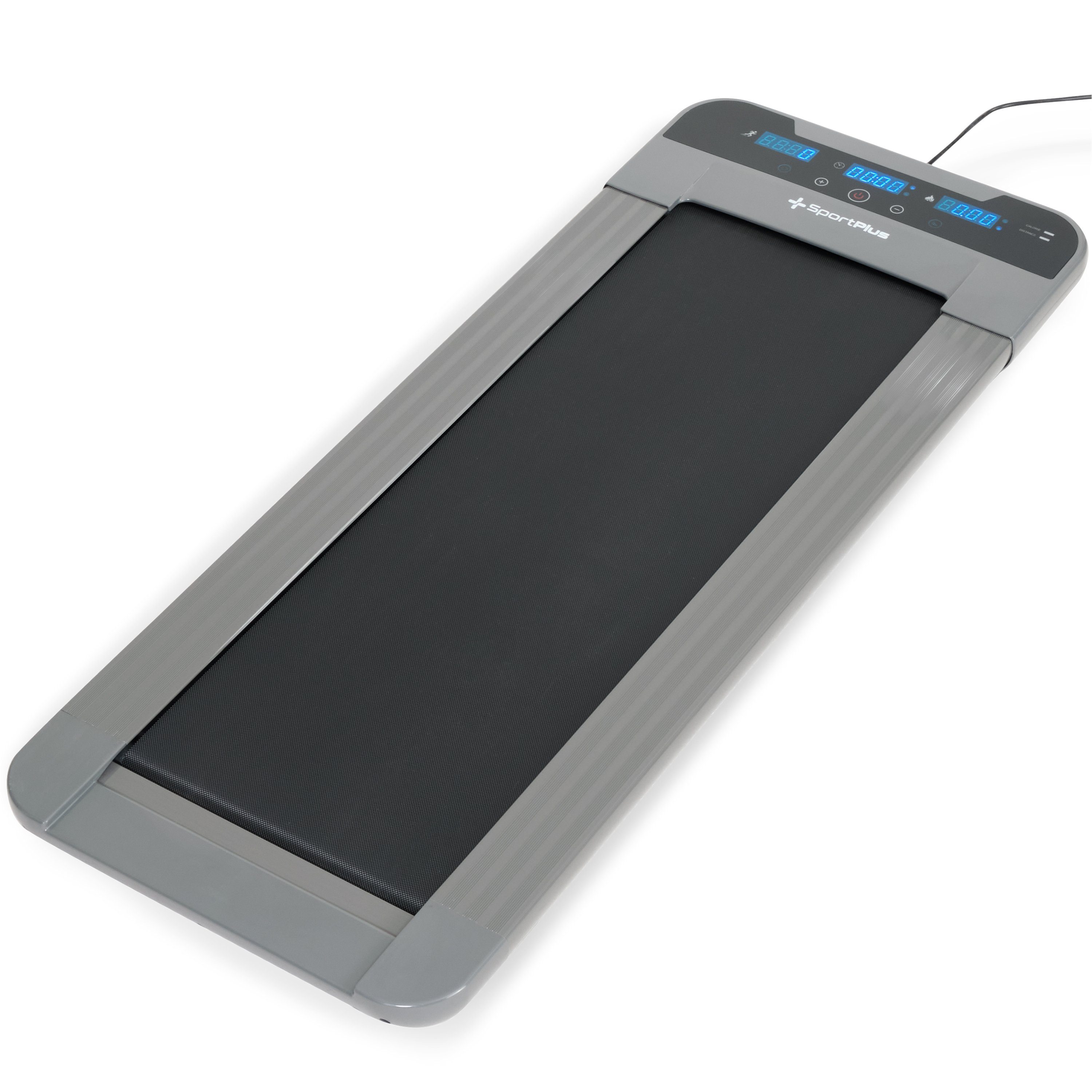SportPlus Laufband SP-TM-1100-G-iE, Laufband, Treadmill, Walking Pad, Laufband für Schreibtisch, grau