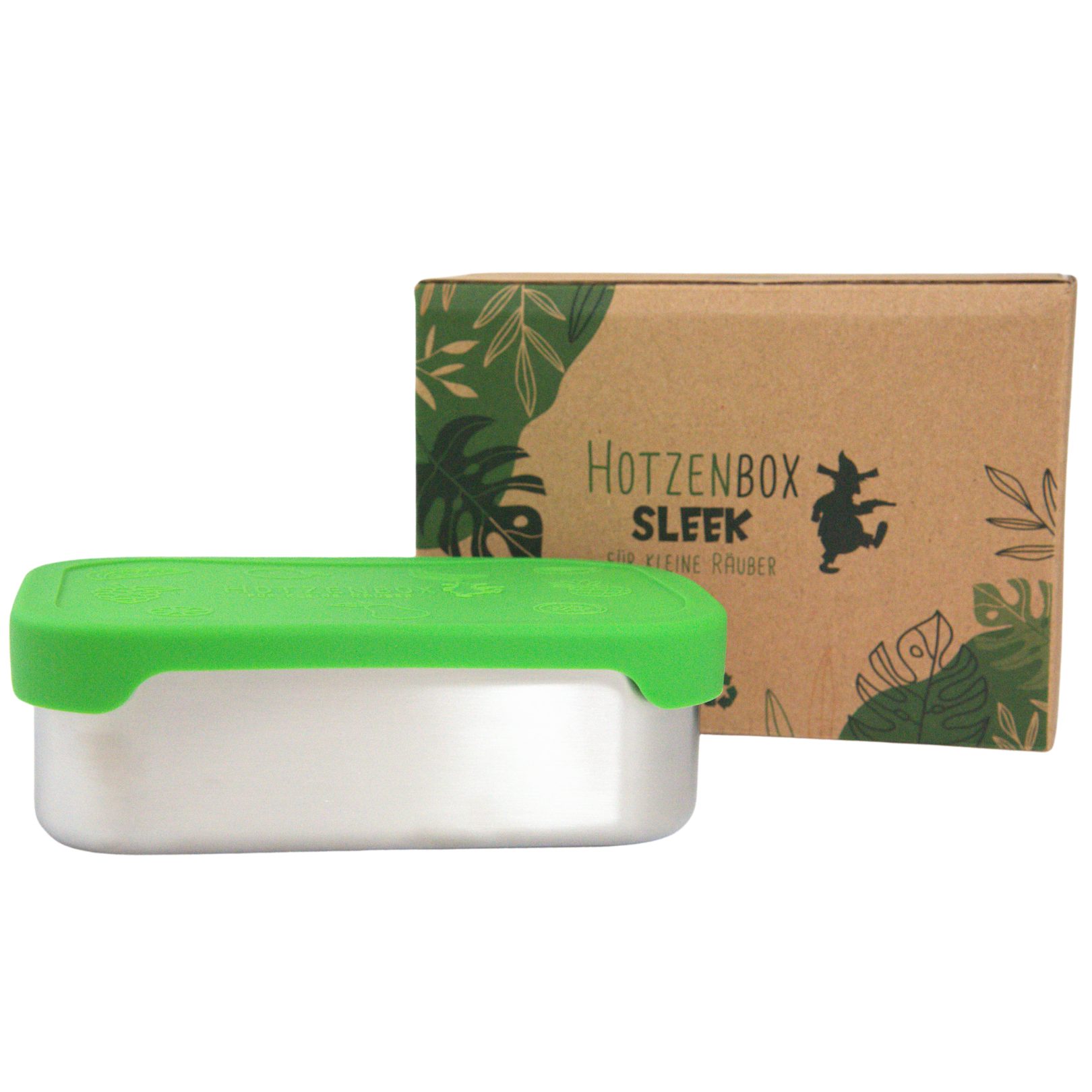 Lunchbox HOTZENBOX Sleek Brotdose Edelstahl mit Silikondeckel, Lunchbox