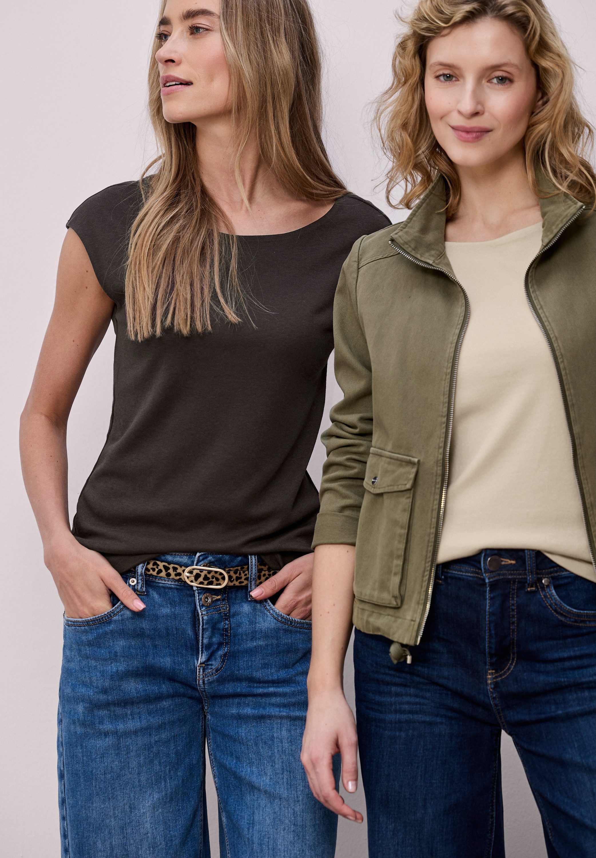 STREET ONE T-Shirt mit U-Boot-Ausschnitt
