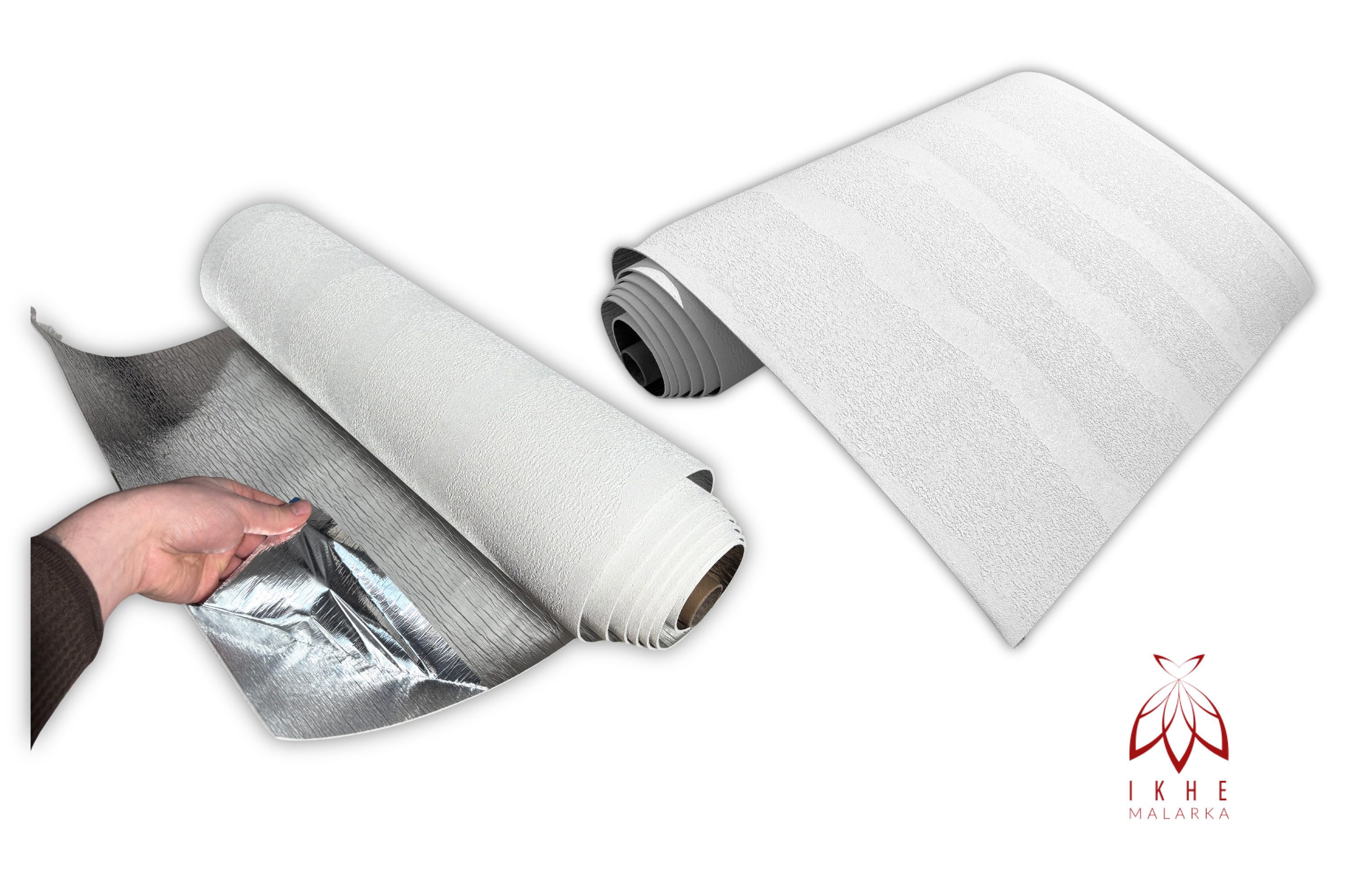 IKHEMalarka Wandpaneel Selbstklebende Flexible Schaum-Wandverkleidung 1,8 m², BxL: 60x300 cm, 1,8 qm, (1 Rolle = 1,8 m², 300x60cm) Schall- und wärmeisolierend,  – Bild 3 von 5