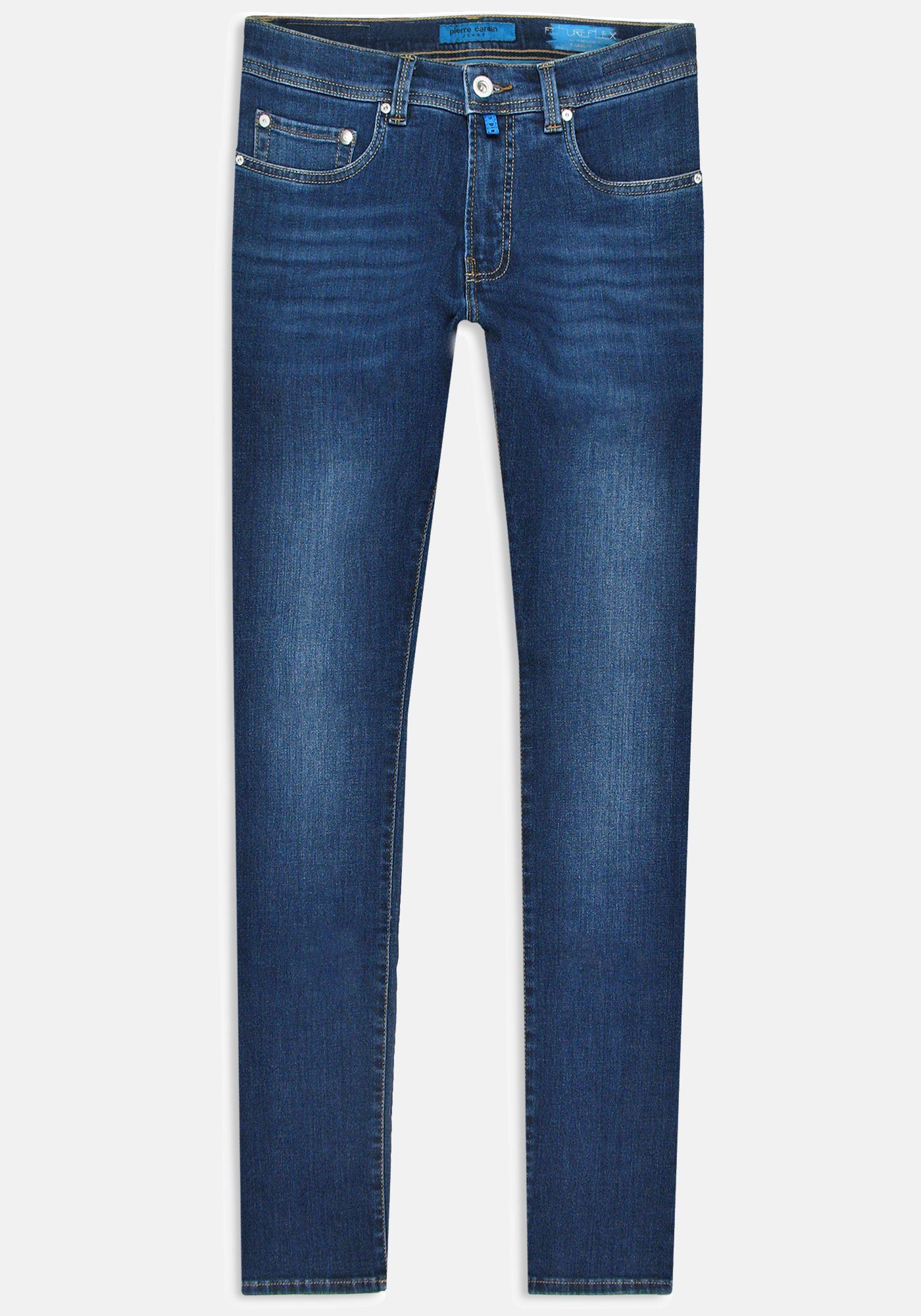 Tapered Cardin light-blue Lyon Futureflex 5-Pocket-Jeans denim Pierre