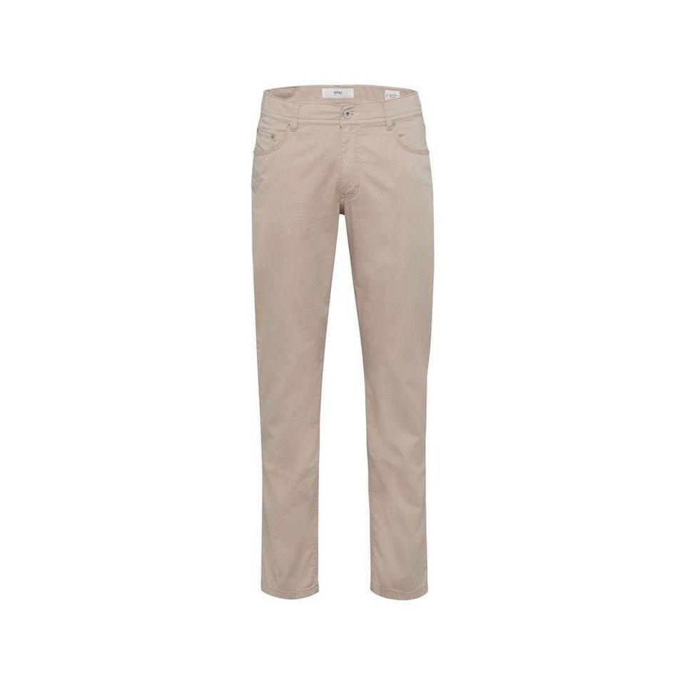 Brax Stoffhose beige (1-tlg), Modisch und modern