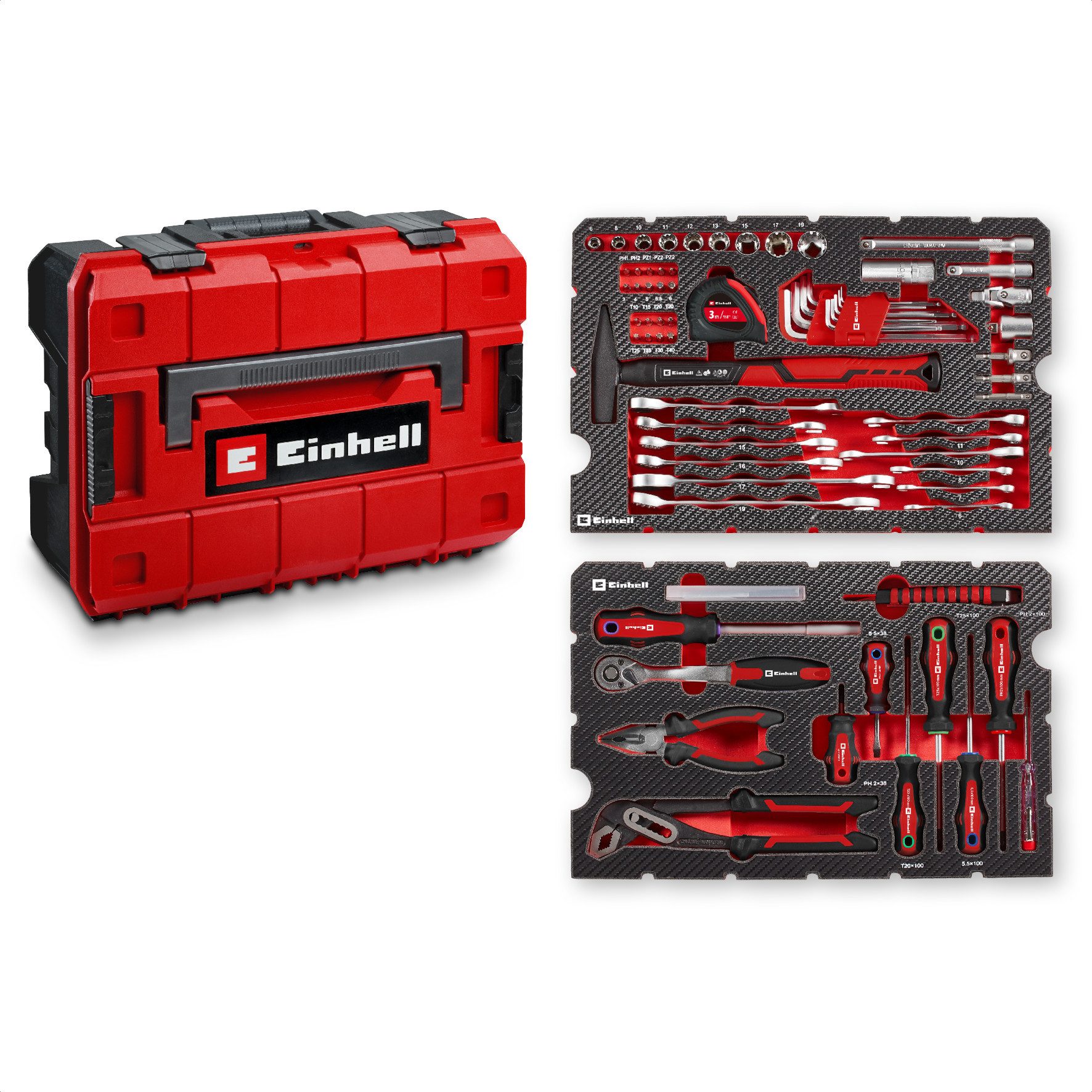 Einhell Werkzeugset, (80-tlg), Original Einhell E-CASE 80-tlg. Werkzeugkoff günstig online kaufen