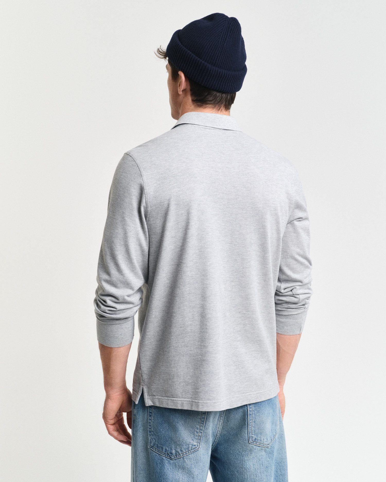 Gant Poloshirt REG SHIELD LS PIQUE RUGGER mit Logotickerei auf der Brust